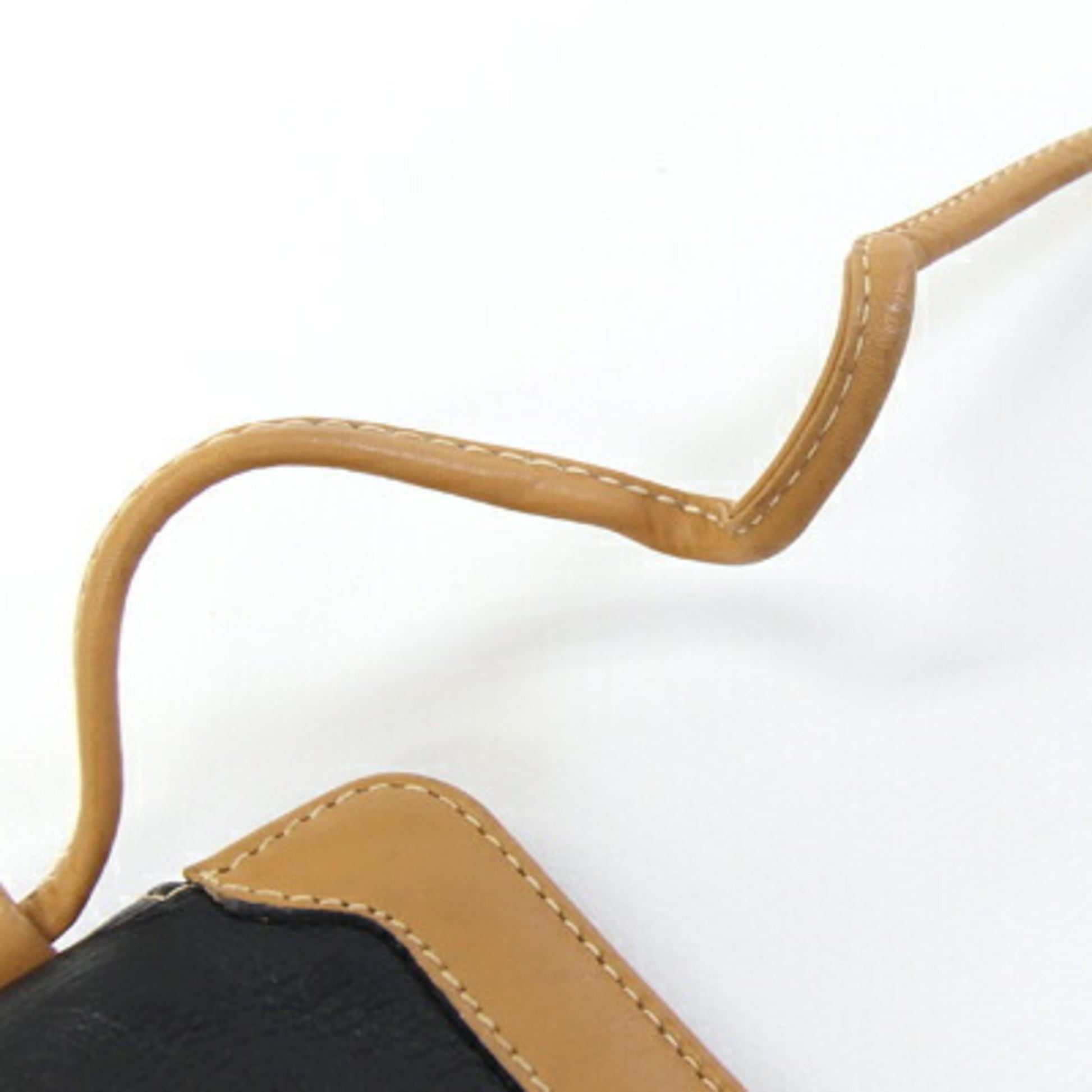 Gucci Black Light Brown Leather Pochette Shoulder Bag