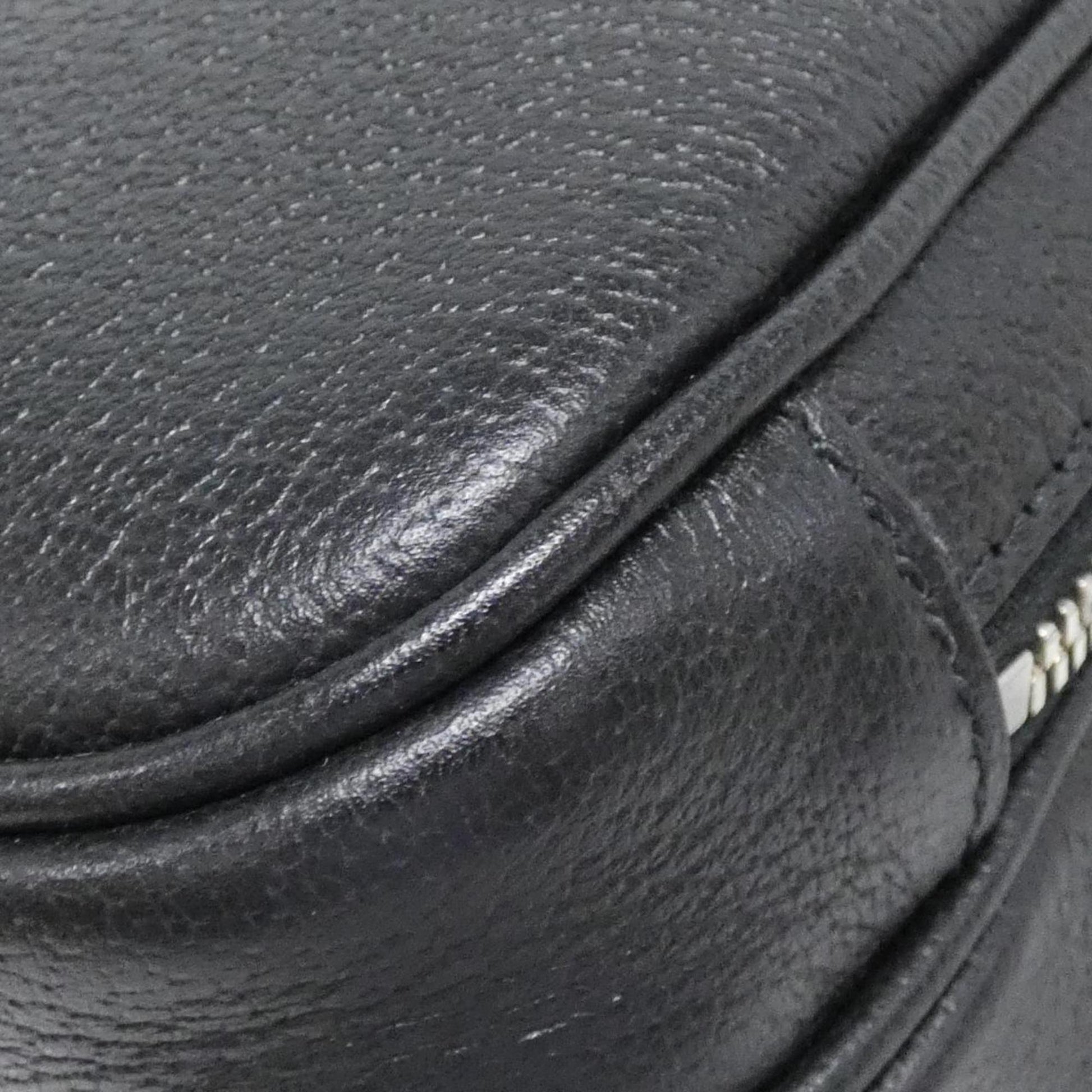 Gucci Black Gg Supreme Leather Backpack