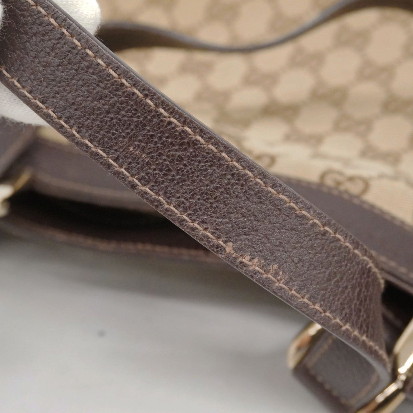 Gucci Brown Canvas Tote Bag