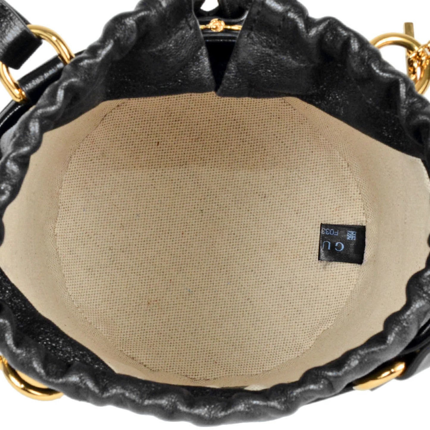 Gucci Black Leather Handbag Shoulder Bag