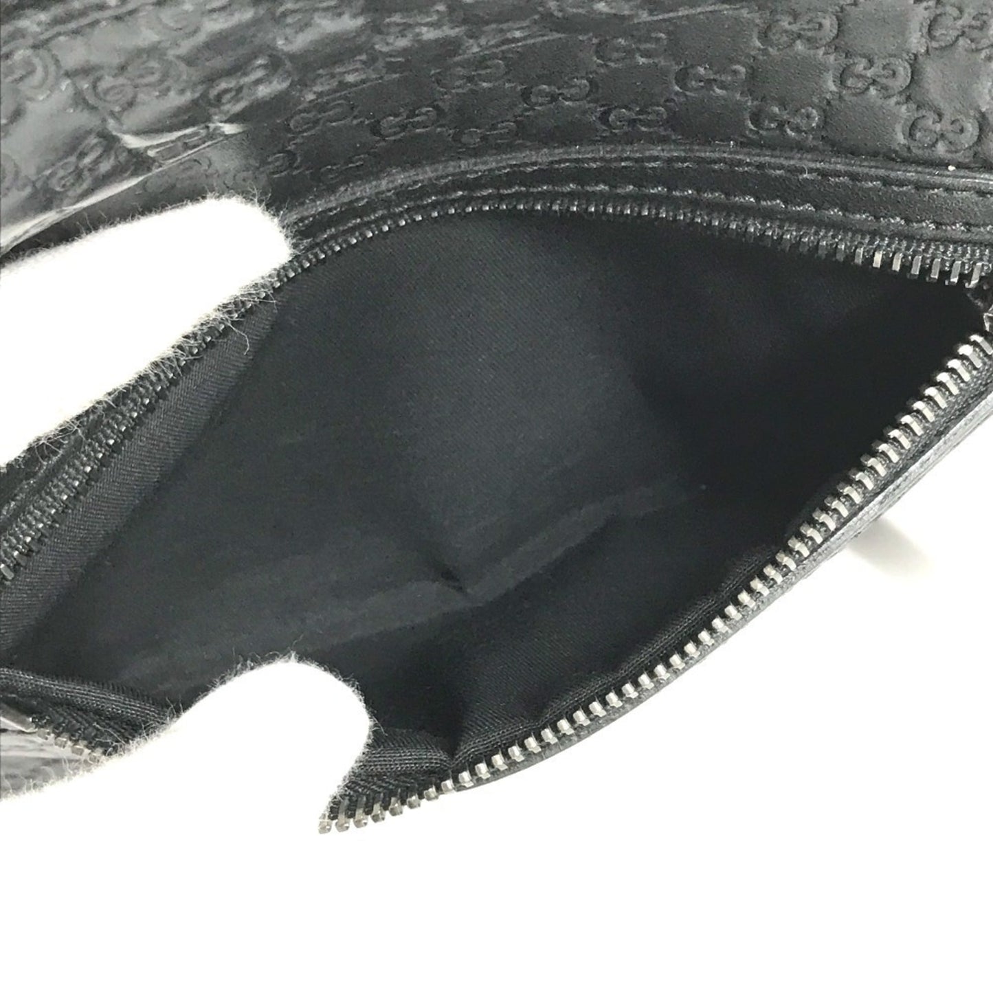 Gucci Guccissima Black Gg Leather Clutch Bag