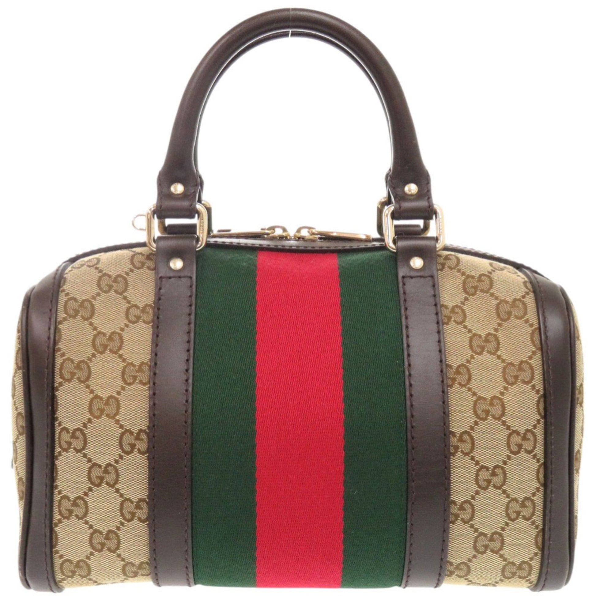 Gucci Beige Gg Canvas Handbag
