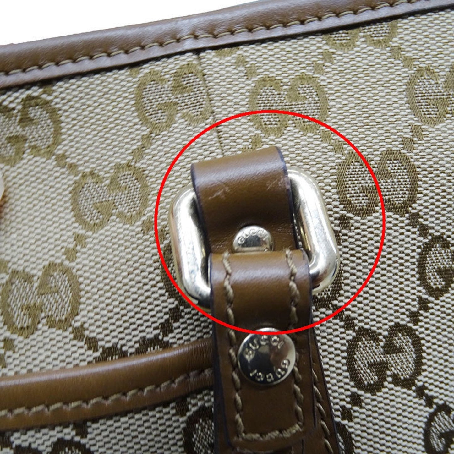 Gucci Brown Gg Canvas Handbag Shoulder Bag