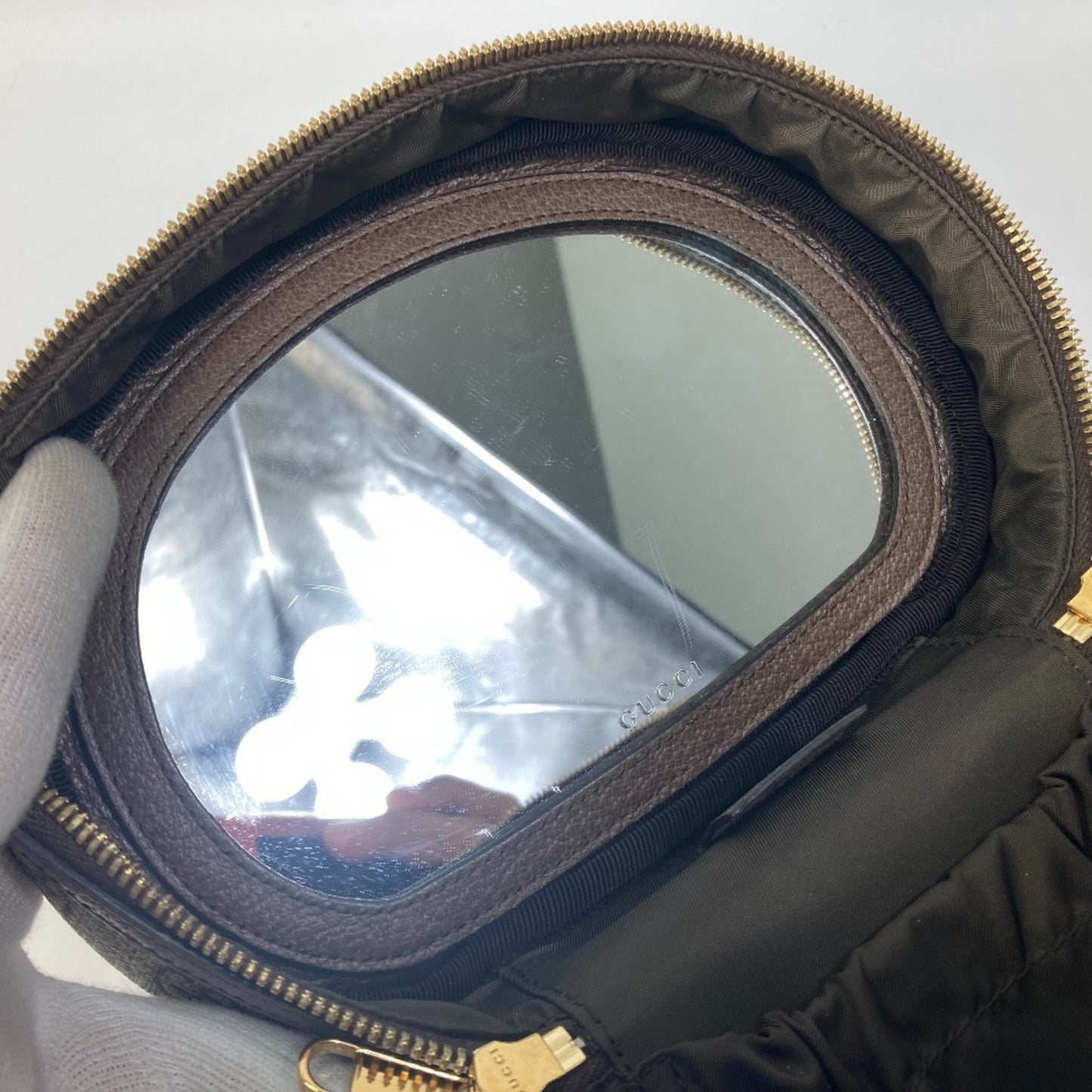 Gucci Beige Gg Supreme Handbag Vanity Bag
