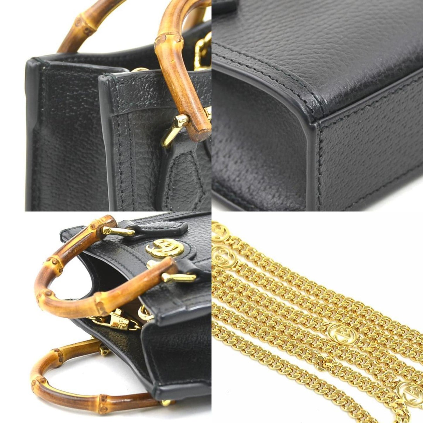 Gucci Black Leather Shoulder Bag