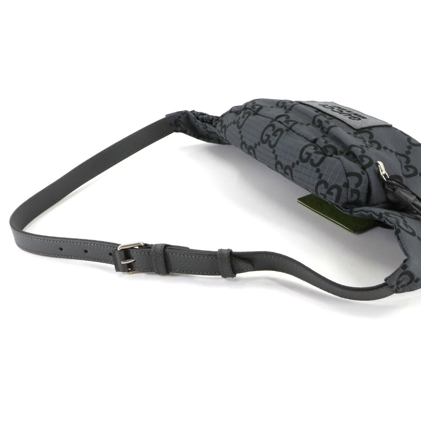 Gucci Gray Polyester Leather Fanny Pack Sling Bag