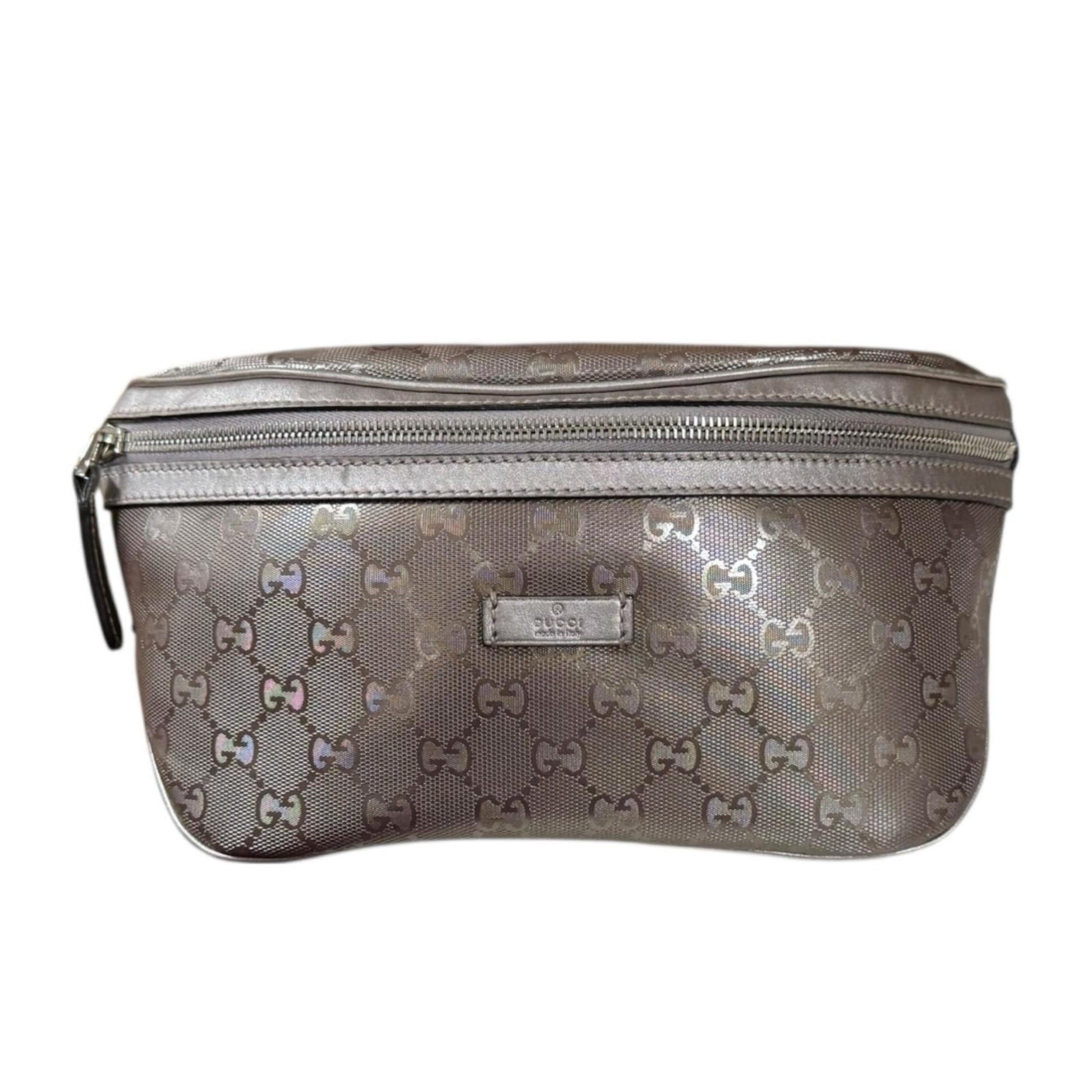 Gucci Silver Pvc Sling Bag