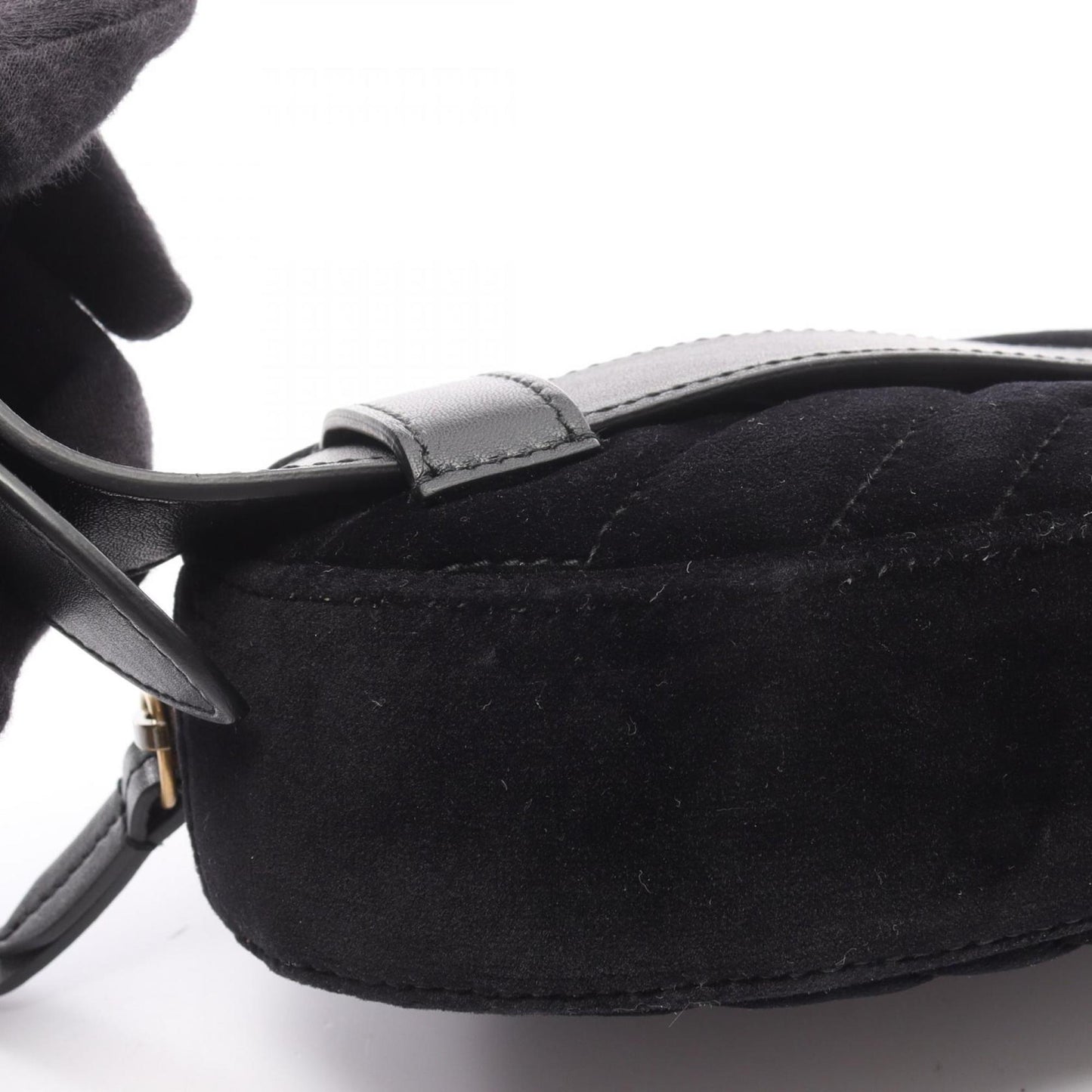 Gucci Black Fabric Leather Fanny Pack