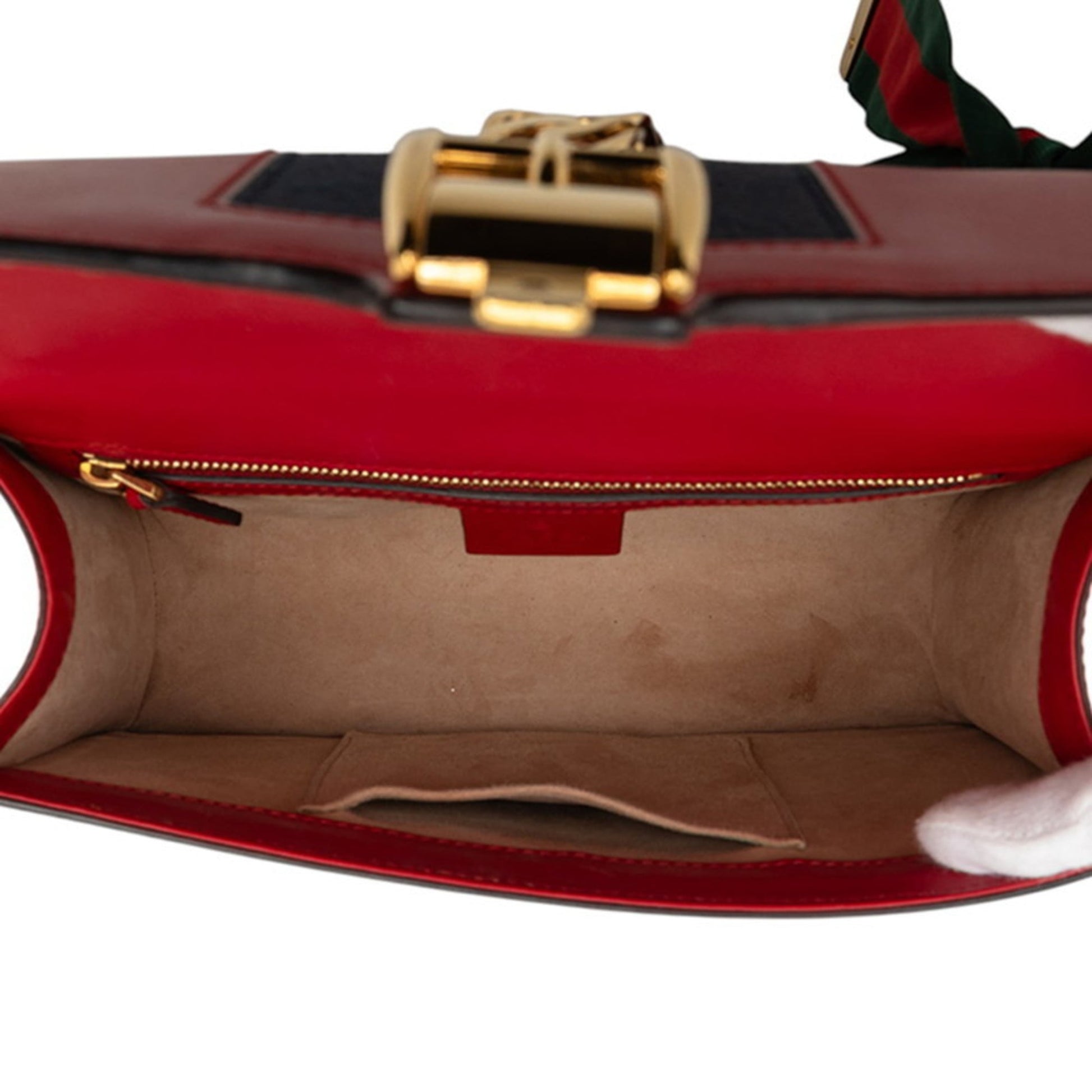 Gucci Red Color Leather Handbag Shoulder Bag