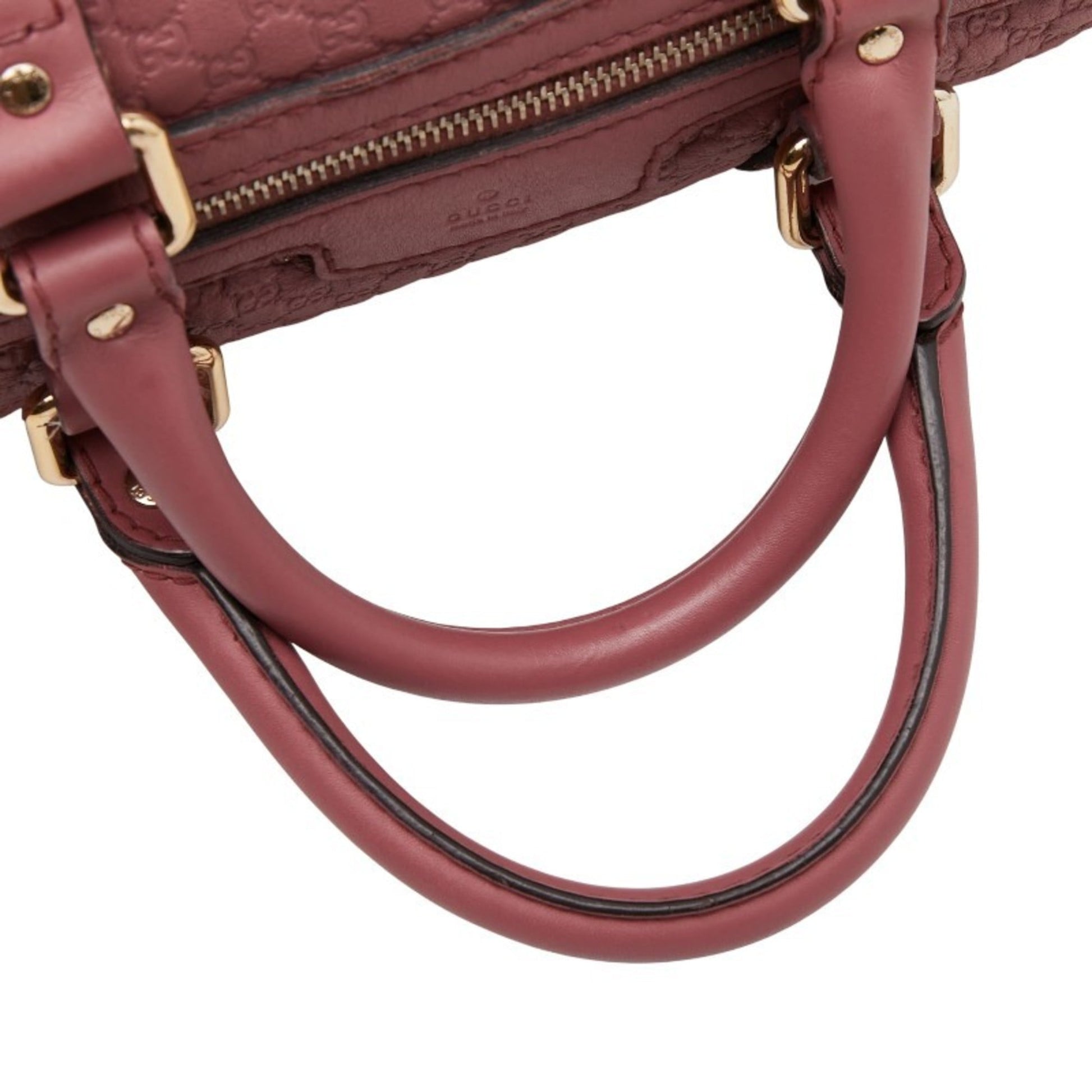 Gucci Pink Leather Boston Bag Shoulder Bag