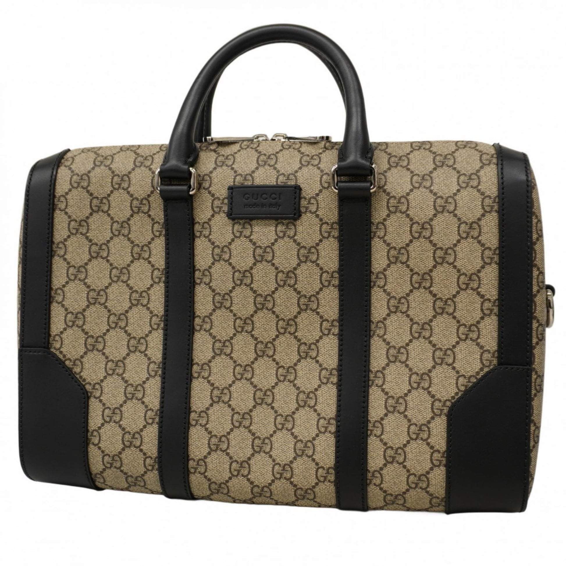 Gucci Brown White Pvc Handbag