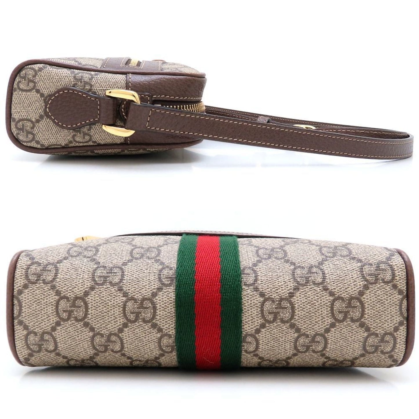 Gucci Beige Gg Supreme Leather Shoulder Bag