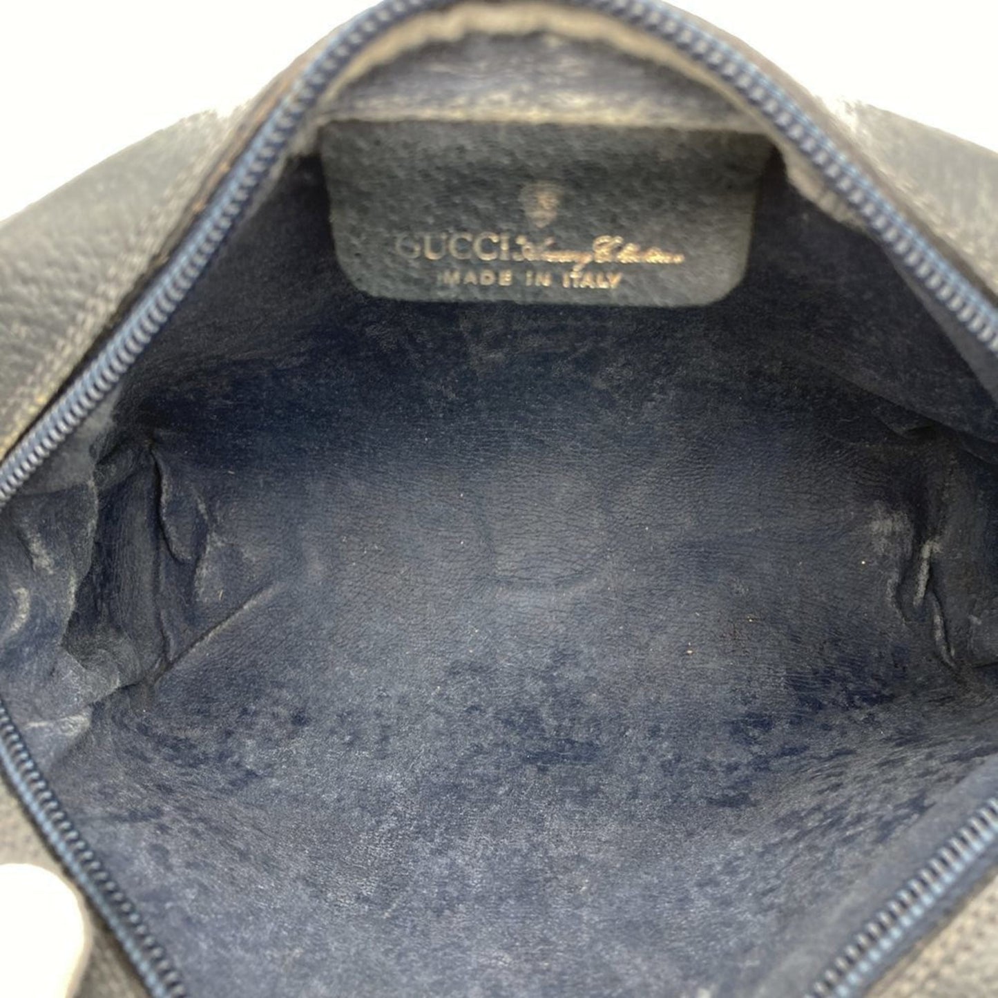 Gucci Navy Gg Supreme Clutch Bag Pouch