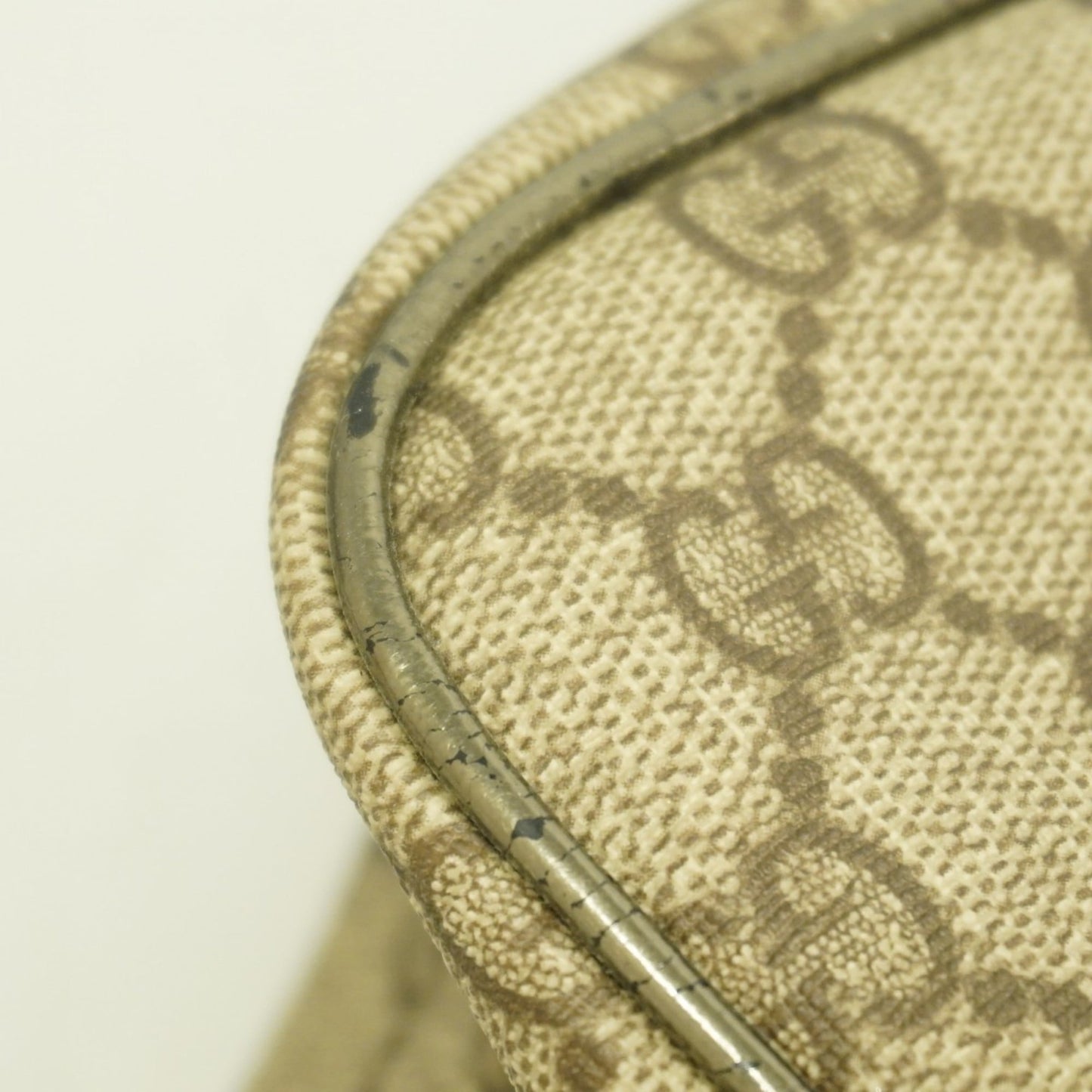Gucci Beige Brown Pvc Handbag