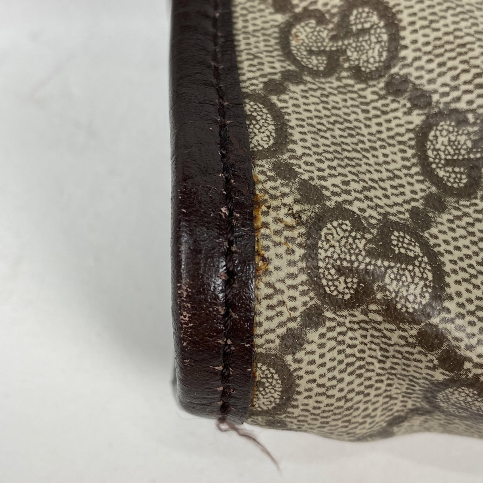 Gucci Brown Coated Canvas Leather Fanny Pack Sling Bag