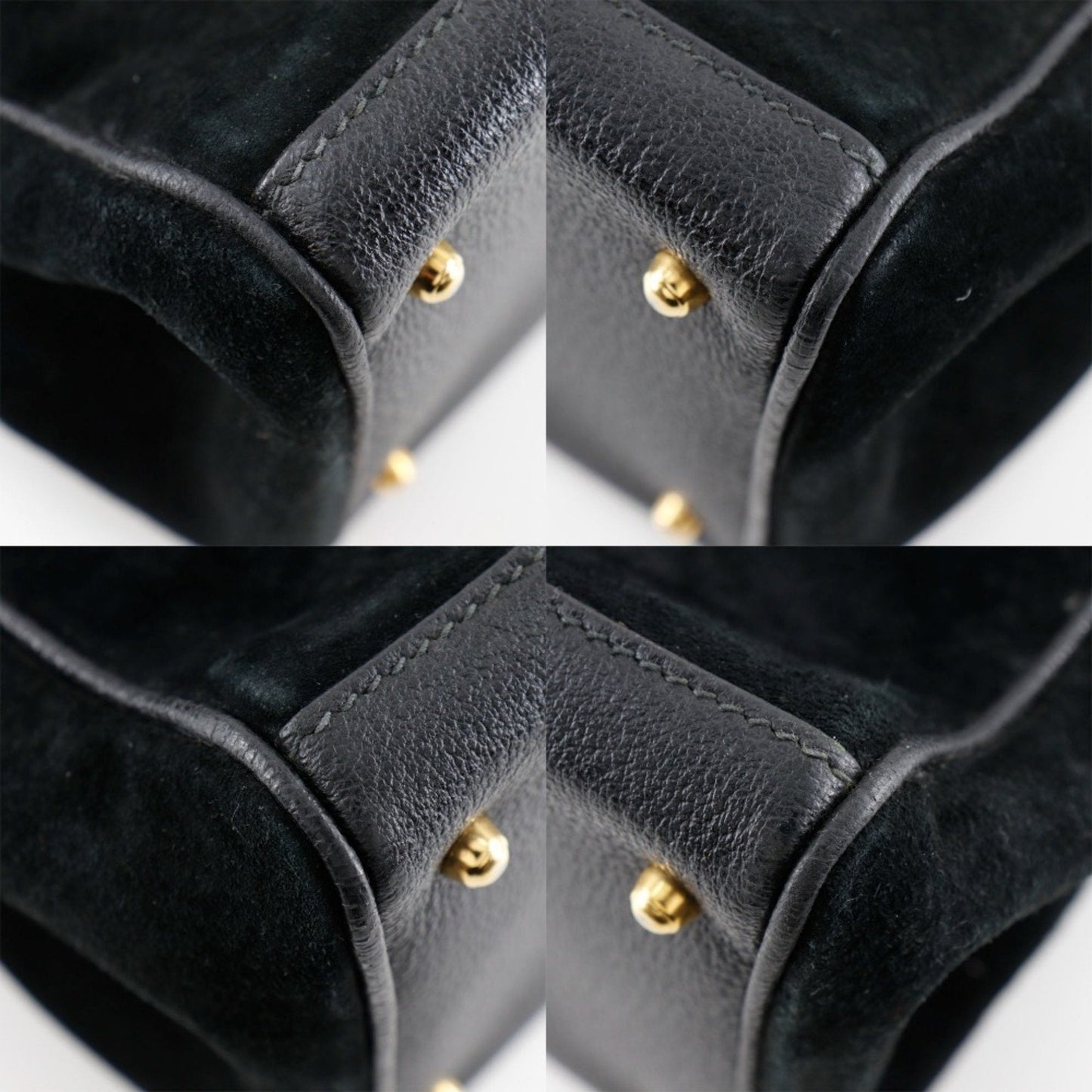 Gucci Black Suede Tote Bag