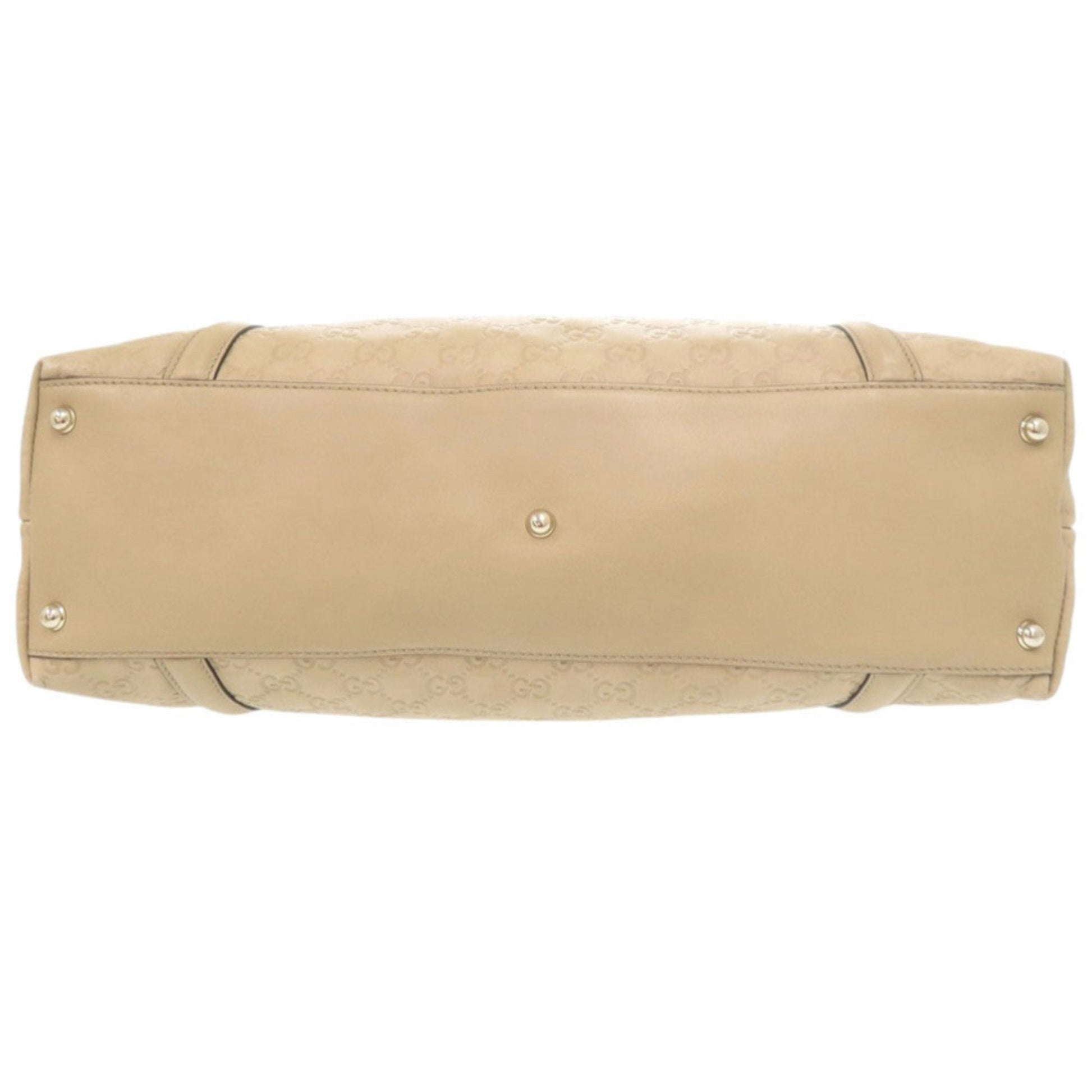 Gucci Beige Leather Handbag Tote Bag
