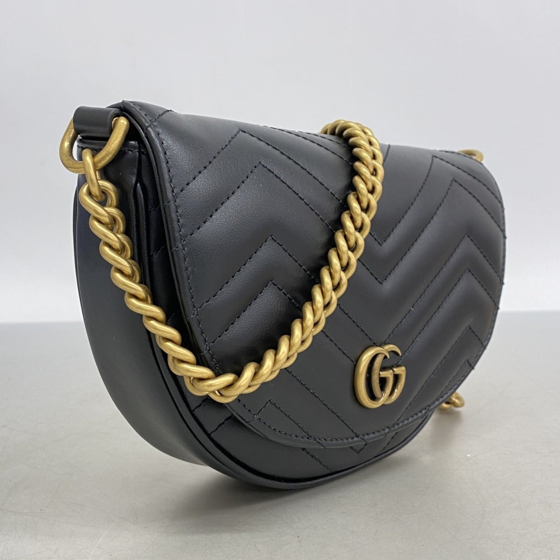 Gucci Black Leather Shoulder Bag