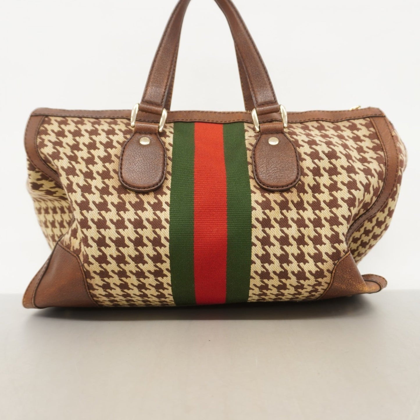 Gucci Brown Canvas Handbag