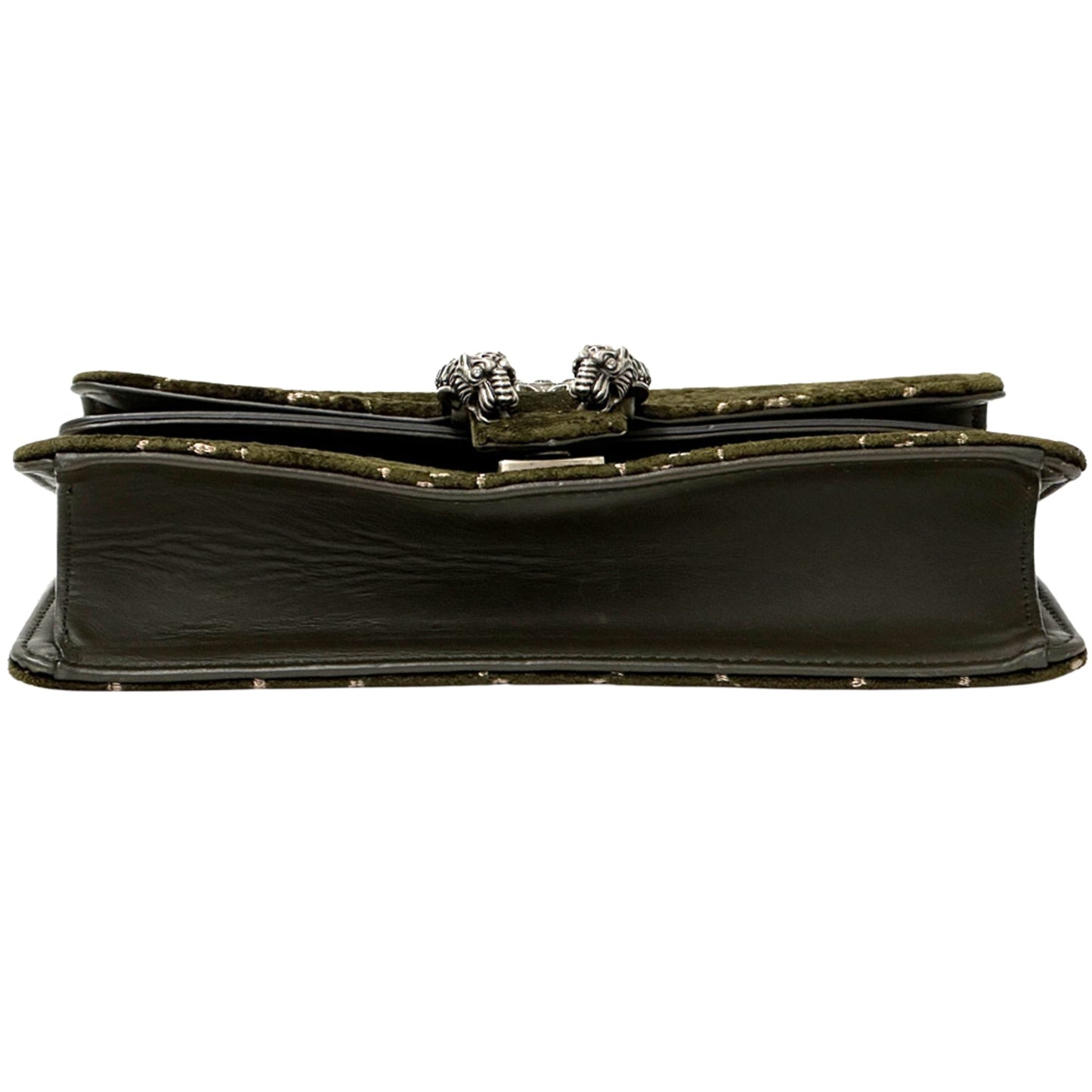 Gucci Khaki Suede Leather Shoulder Bag