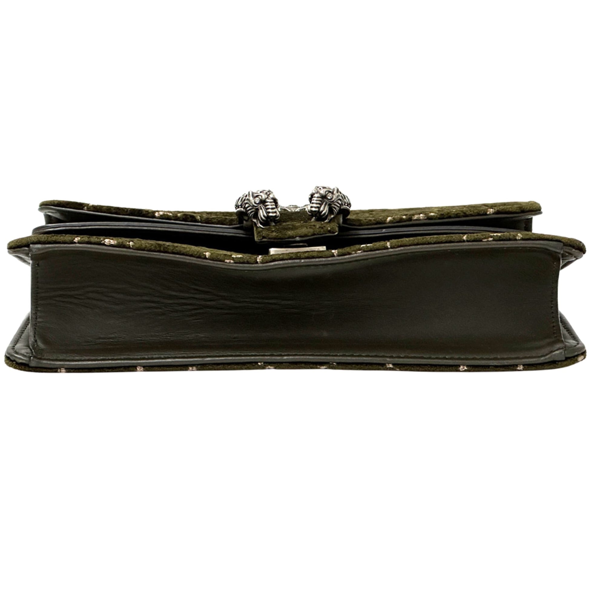 Gucci Khaki Suede Leather Shoulder Bag