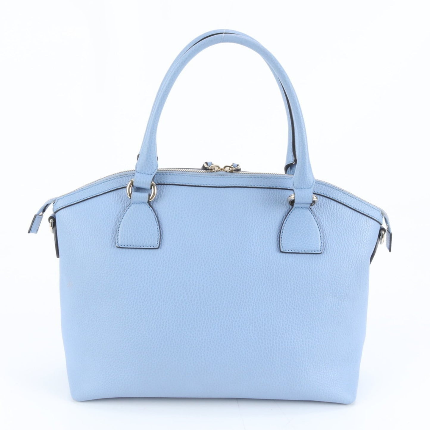 Gucci Light Blue Leather Handbag Tote Bag