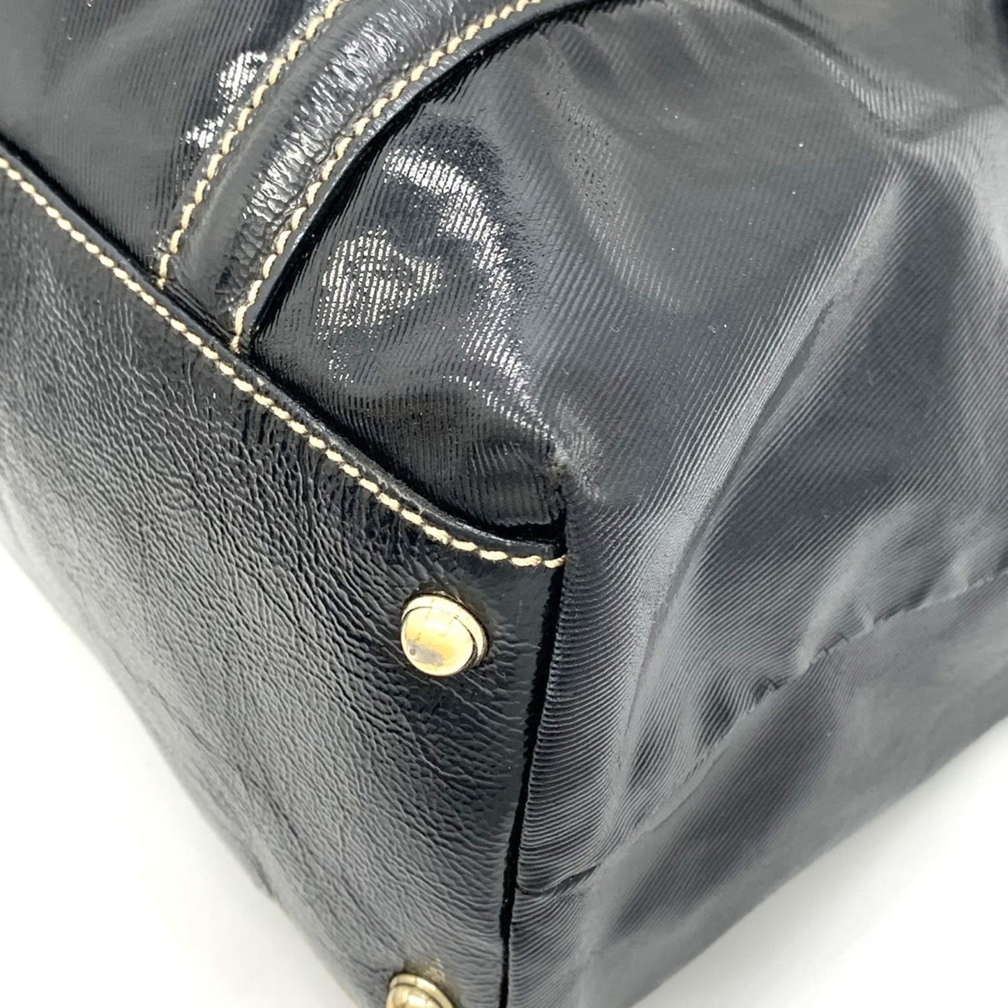 Gucci Black Leather Tote Bag