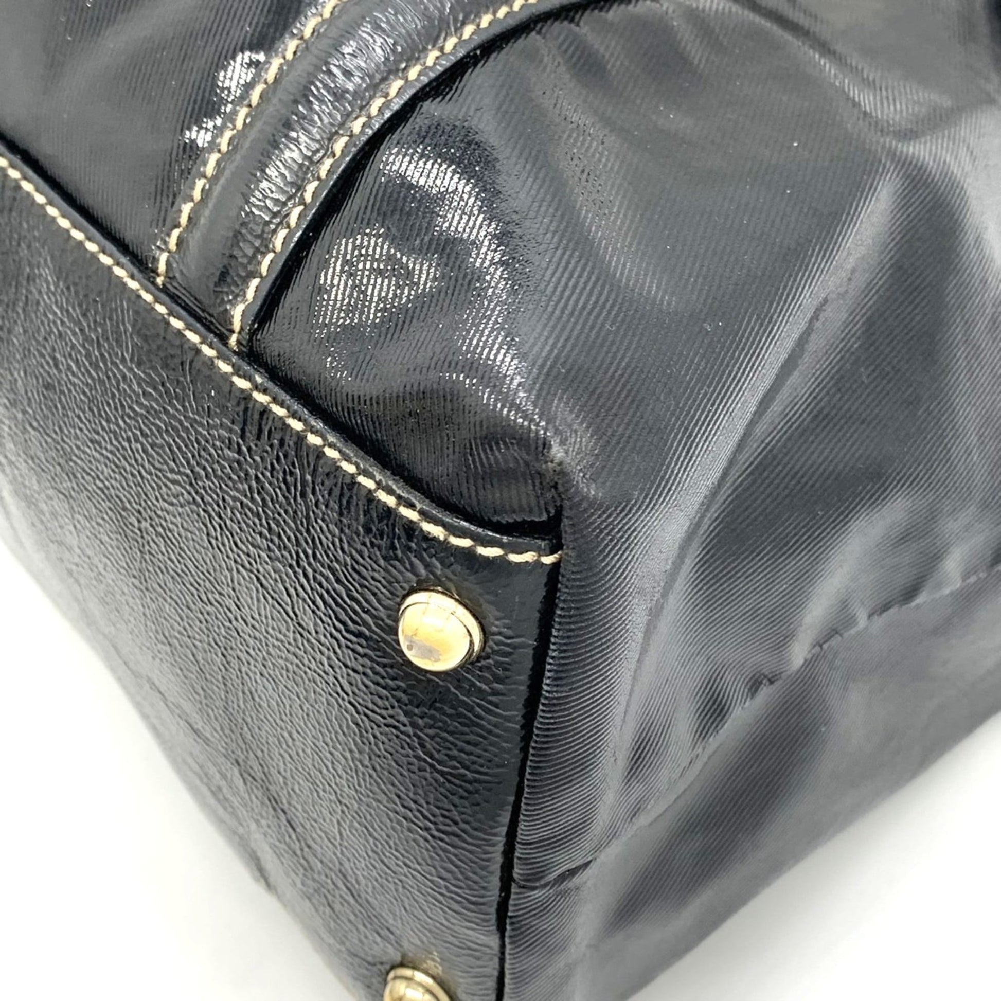 Gucci Black Leather Tote Bag
