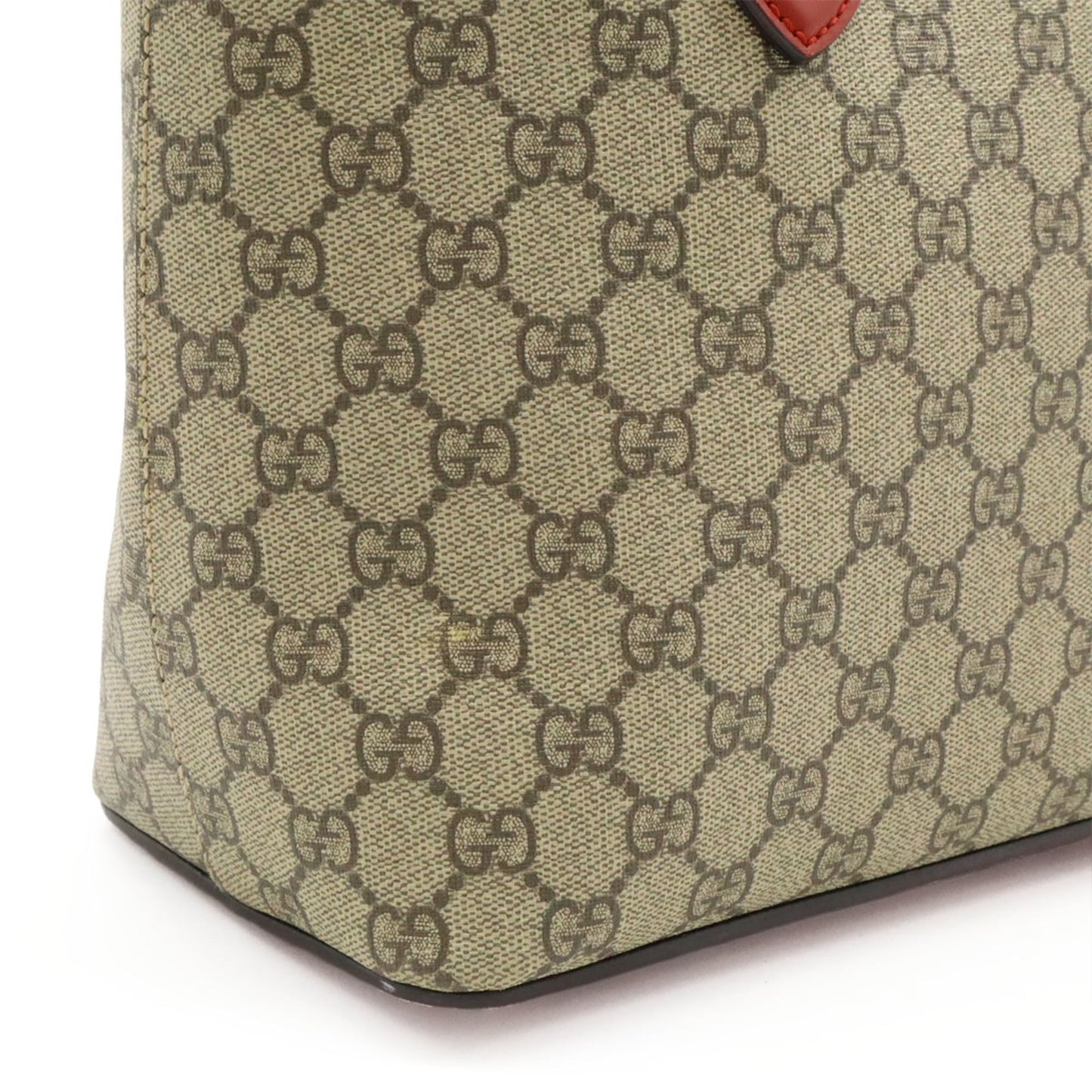 Gucci Beige Pink Pink Red Red Color Gg Supreme Leather Handbag Shoulder Bag Tote Bag