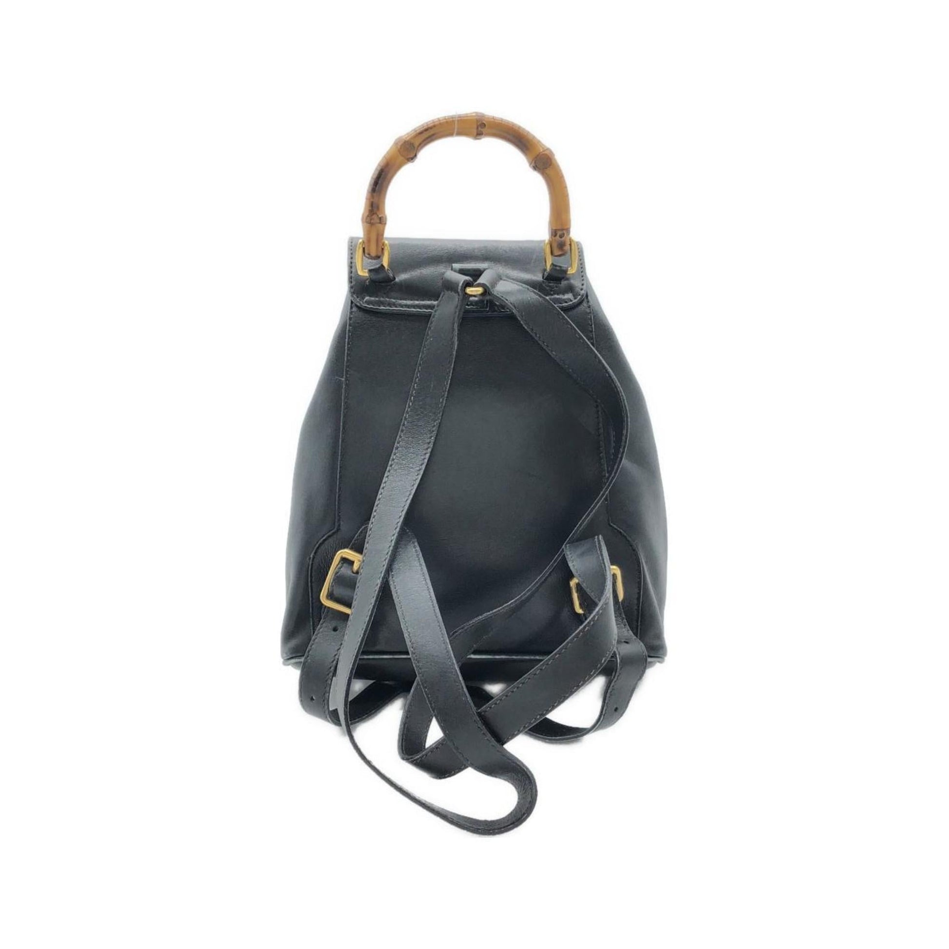 Gucci Black Leather Backpack