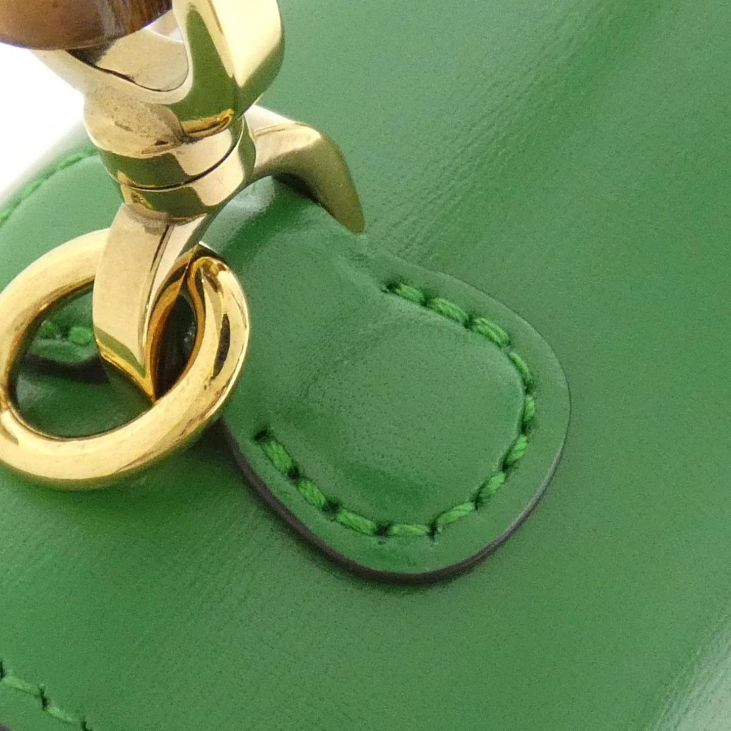 Gucci Green Leather Handbag