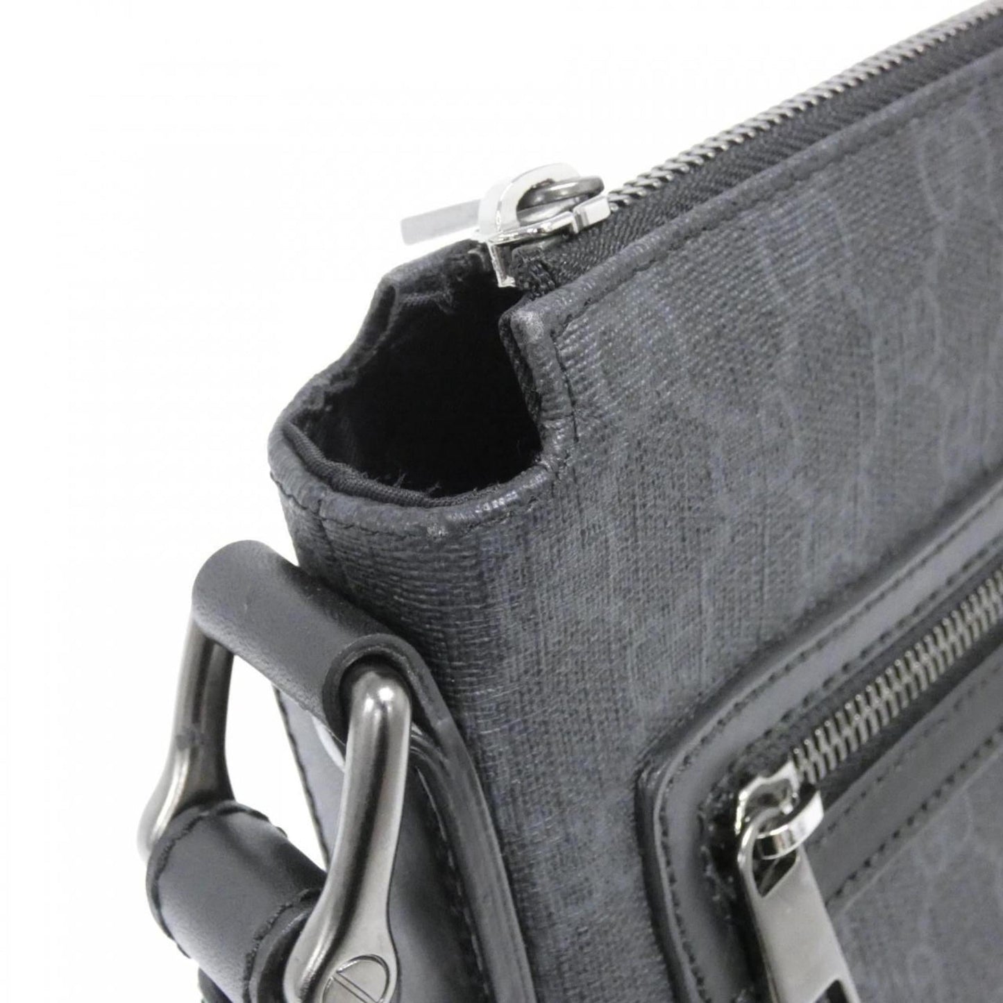 Gucci Black Gray Gg Supreme Shoulder Bag