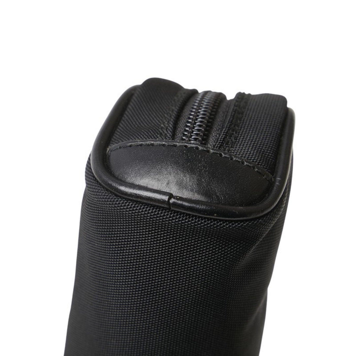 Gucci Black Nylon Leather Pouch