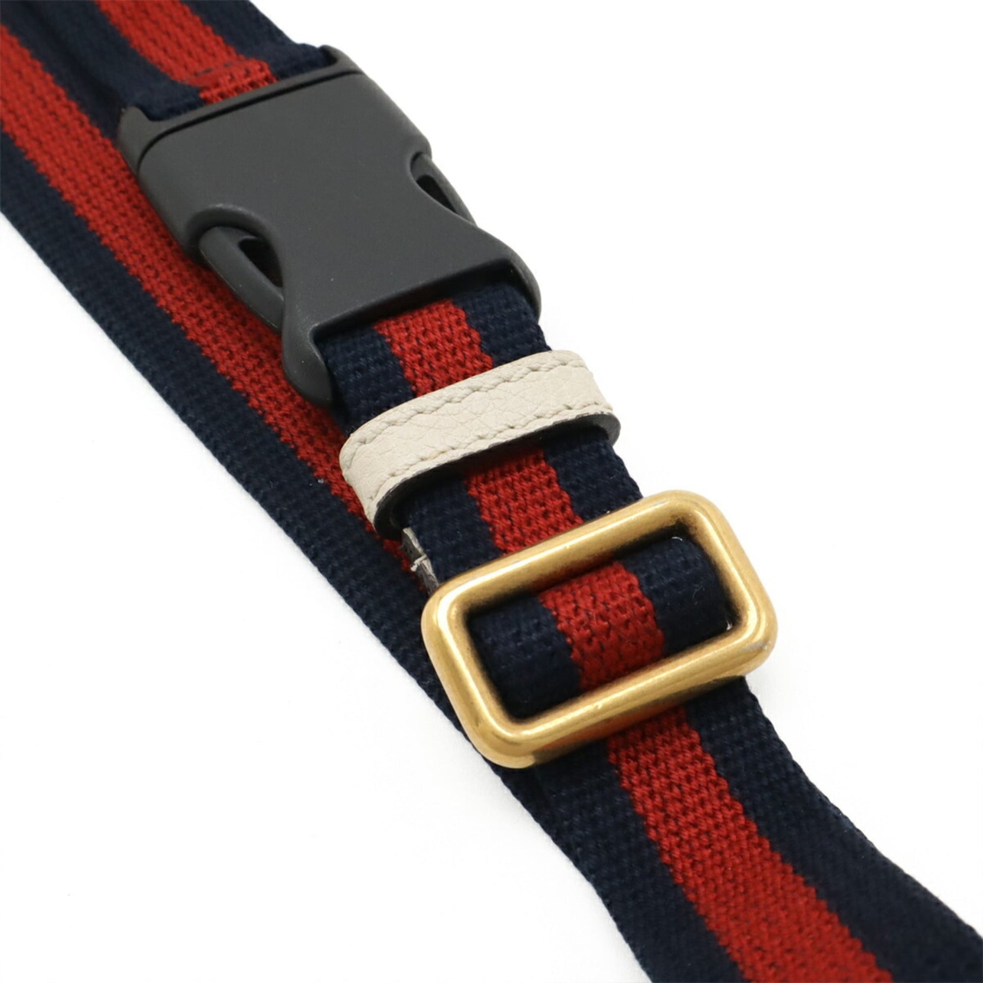 Gucci Green Ivory Red Color Leather Sling Bag
