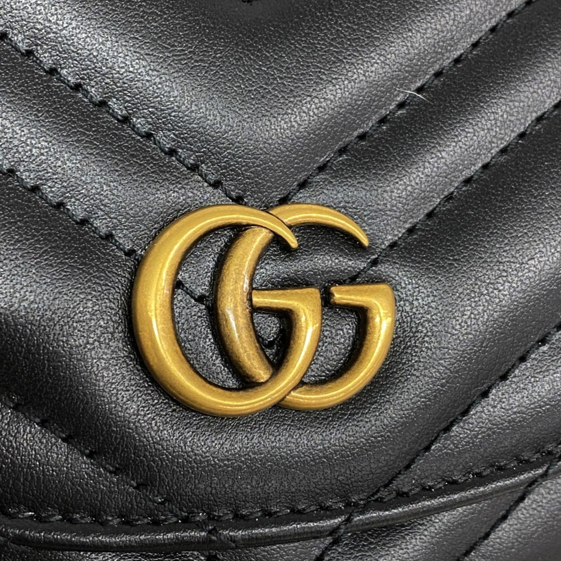 Gucci Black Leather Shoulder Bag