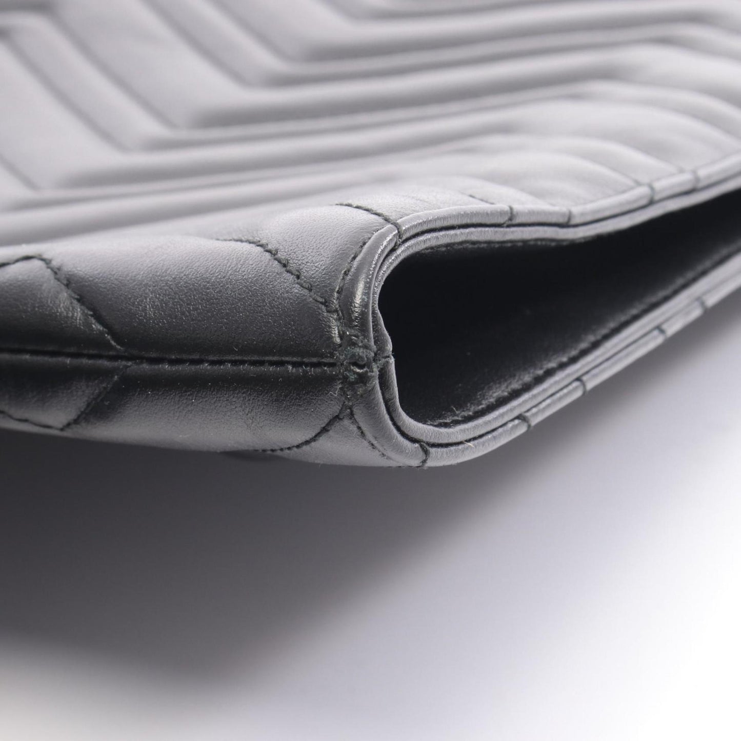 Gucci Black Leather Clutch Bag