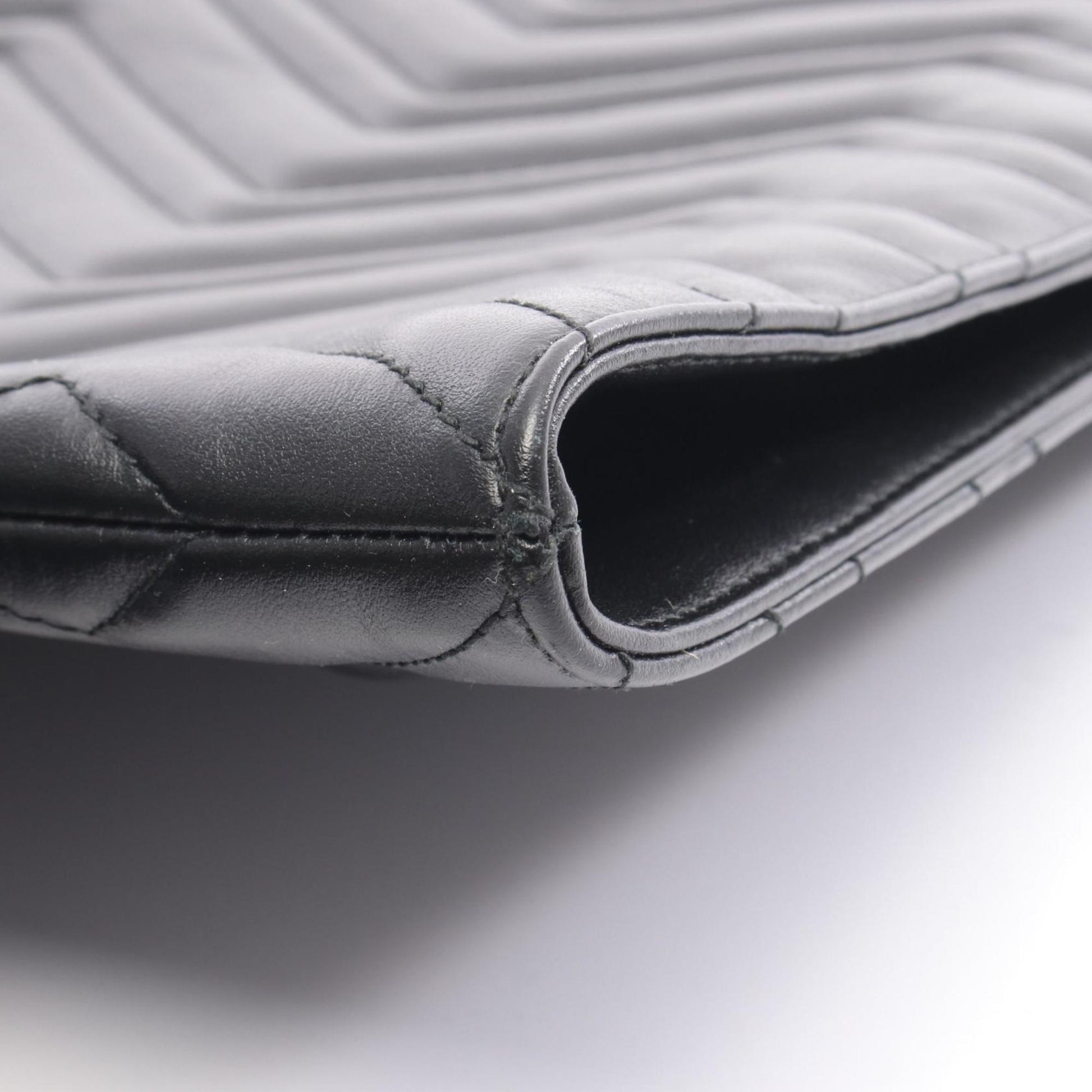 Gucci Black Leather Clutch Bag