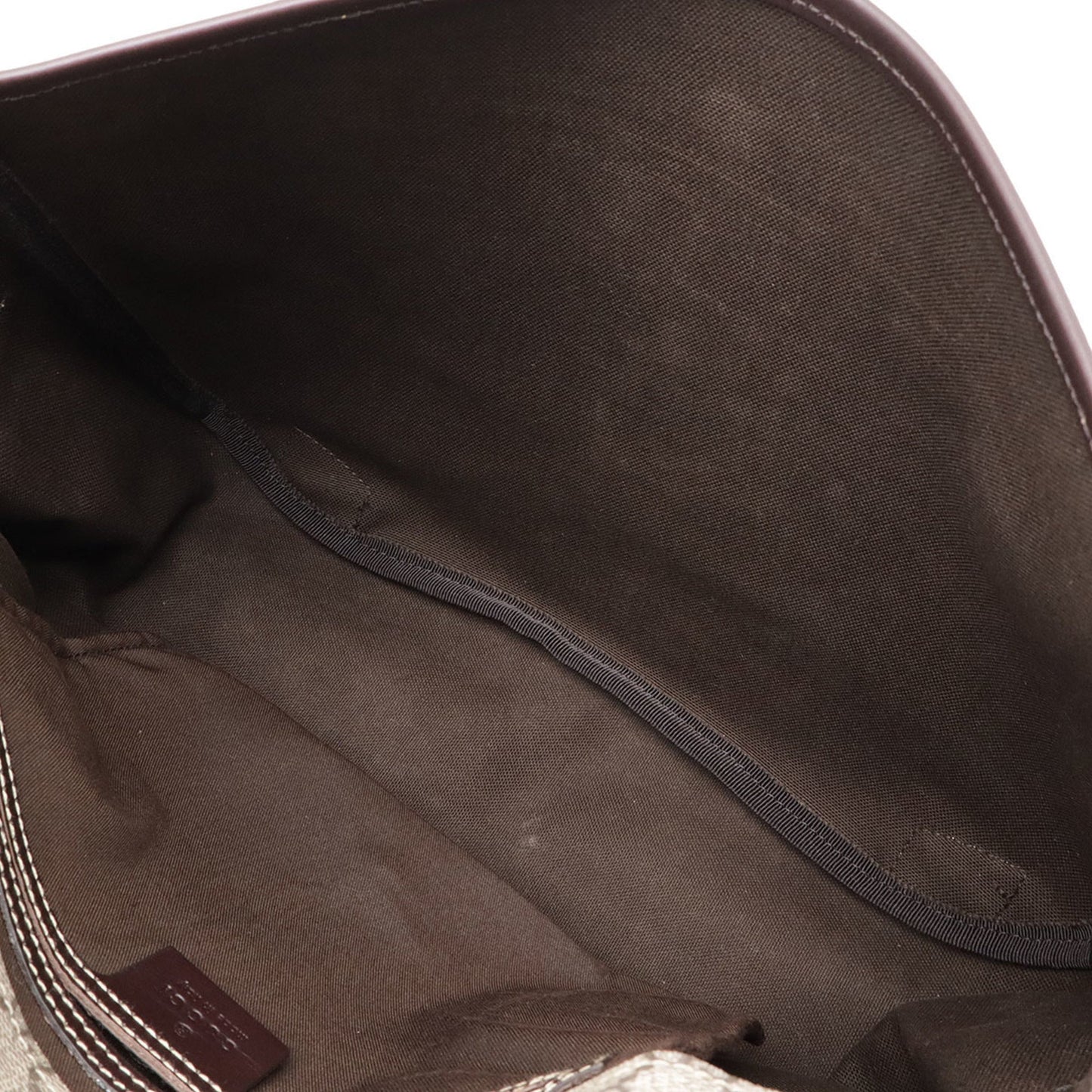 Gucci Gg Plus Beige Dark Brown Gg Supreme Shoulder Bag