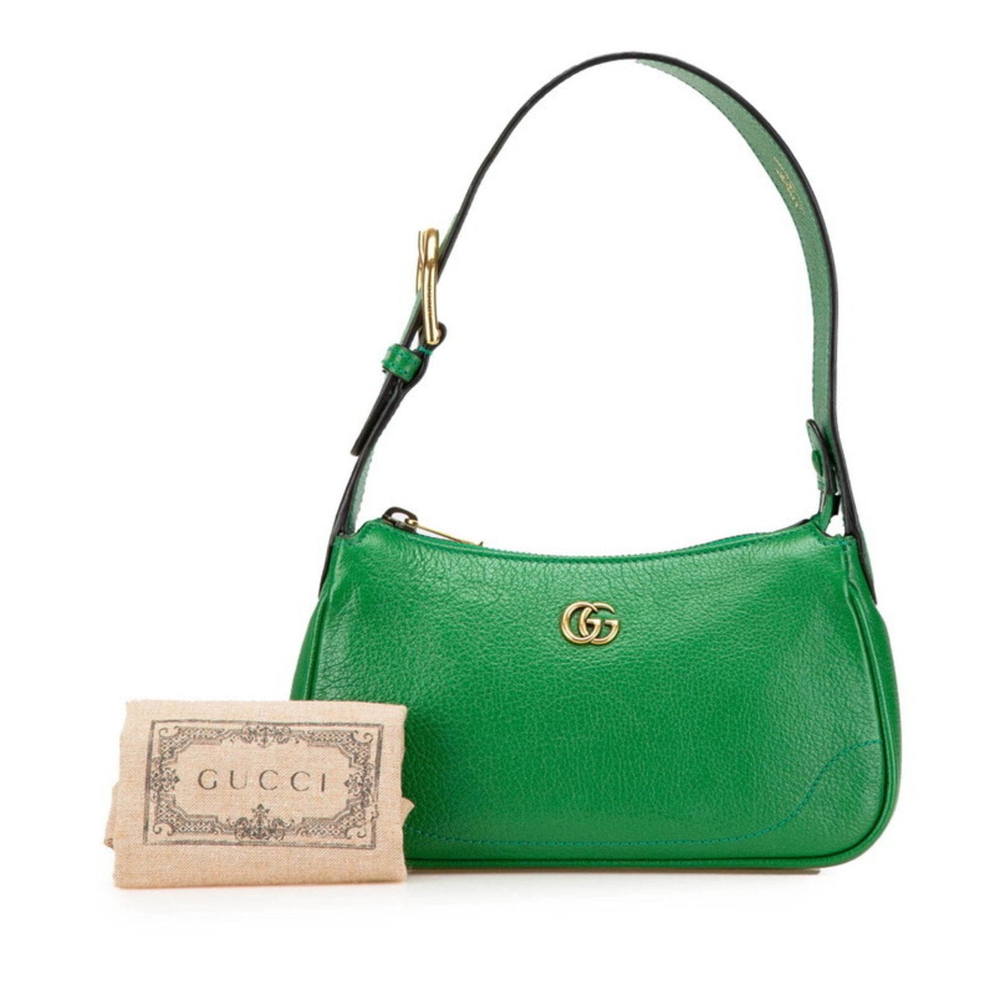 Gucci Green Leather Shoulder Bag