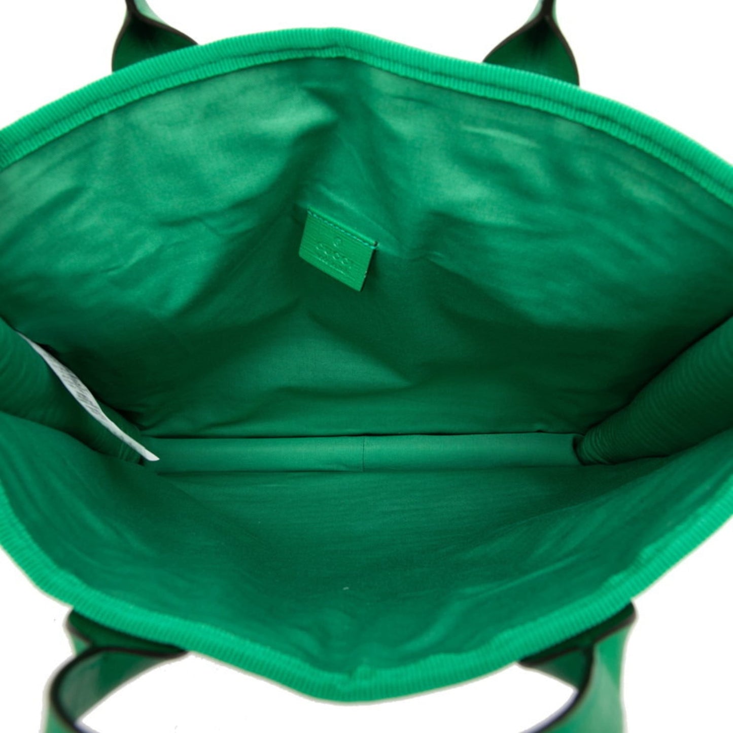 Gucci Green Purple Canvas Handbag Tote Bag