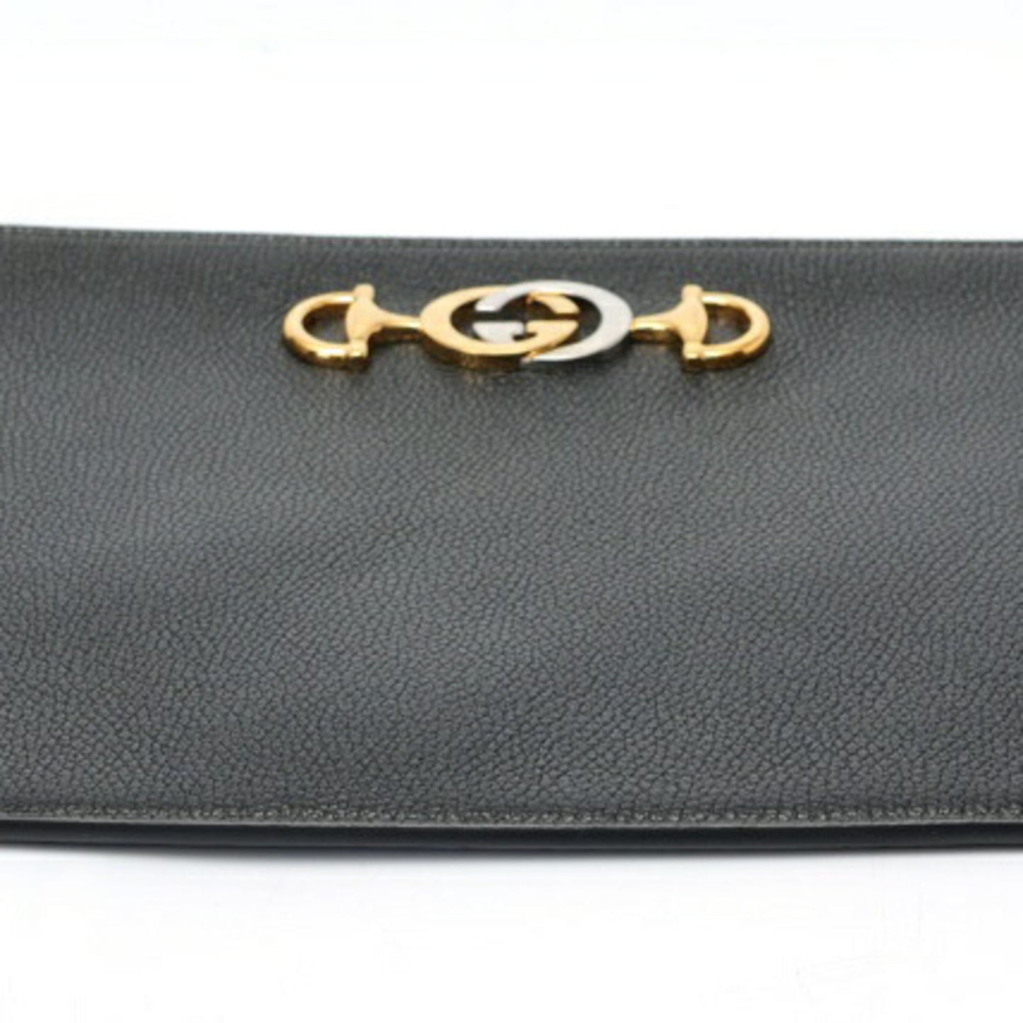 Gucci Black Leather Clutch Bag Pouch