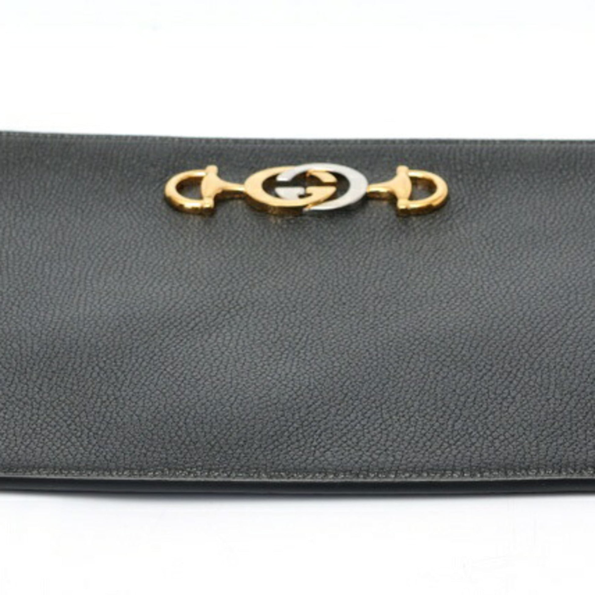 Gucci Black Leather Clutch Bag Pouch