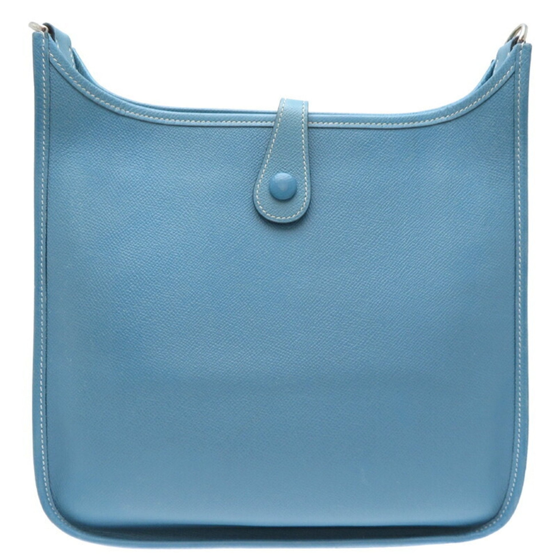 Hermes Evelyne Epsom Shoulder Bag Leather Blue