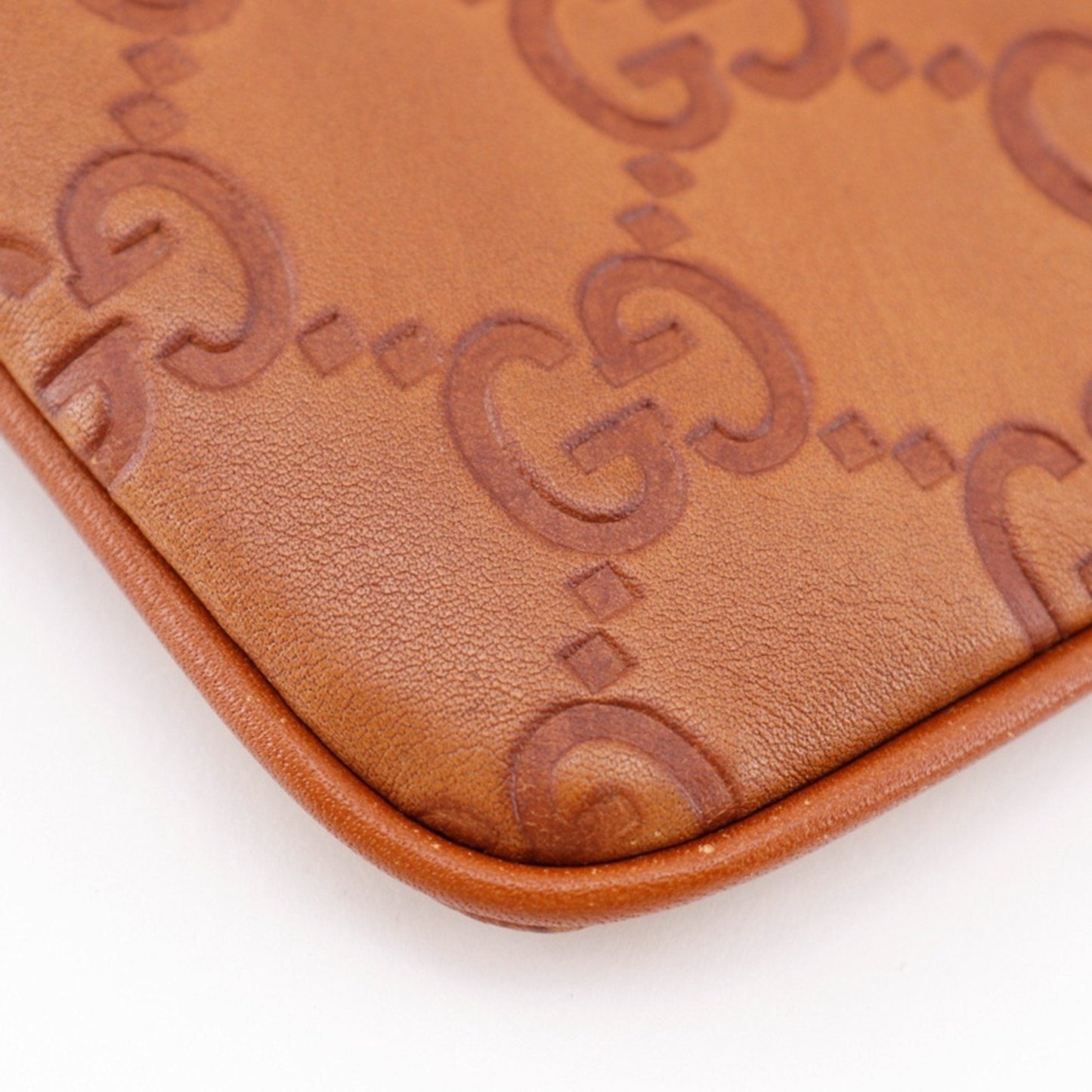 Gucci Brown Leather Pouch
