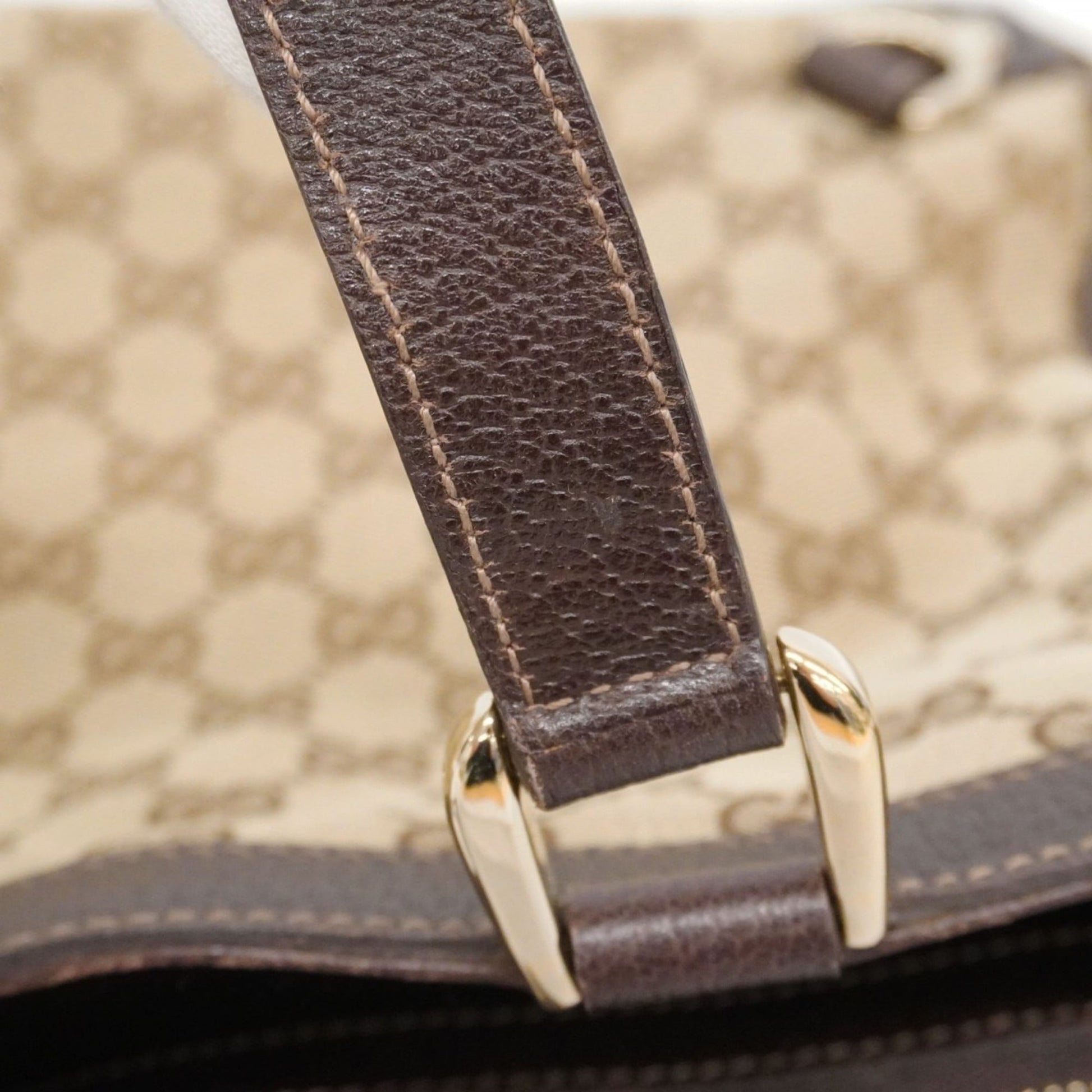 Gucci Brown Canvas Tote Bag