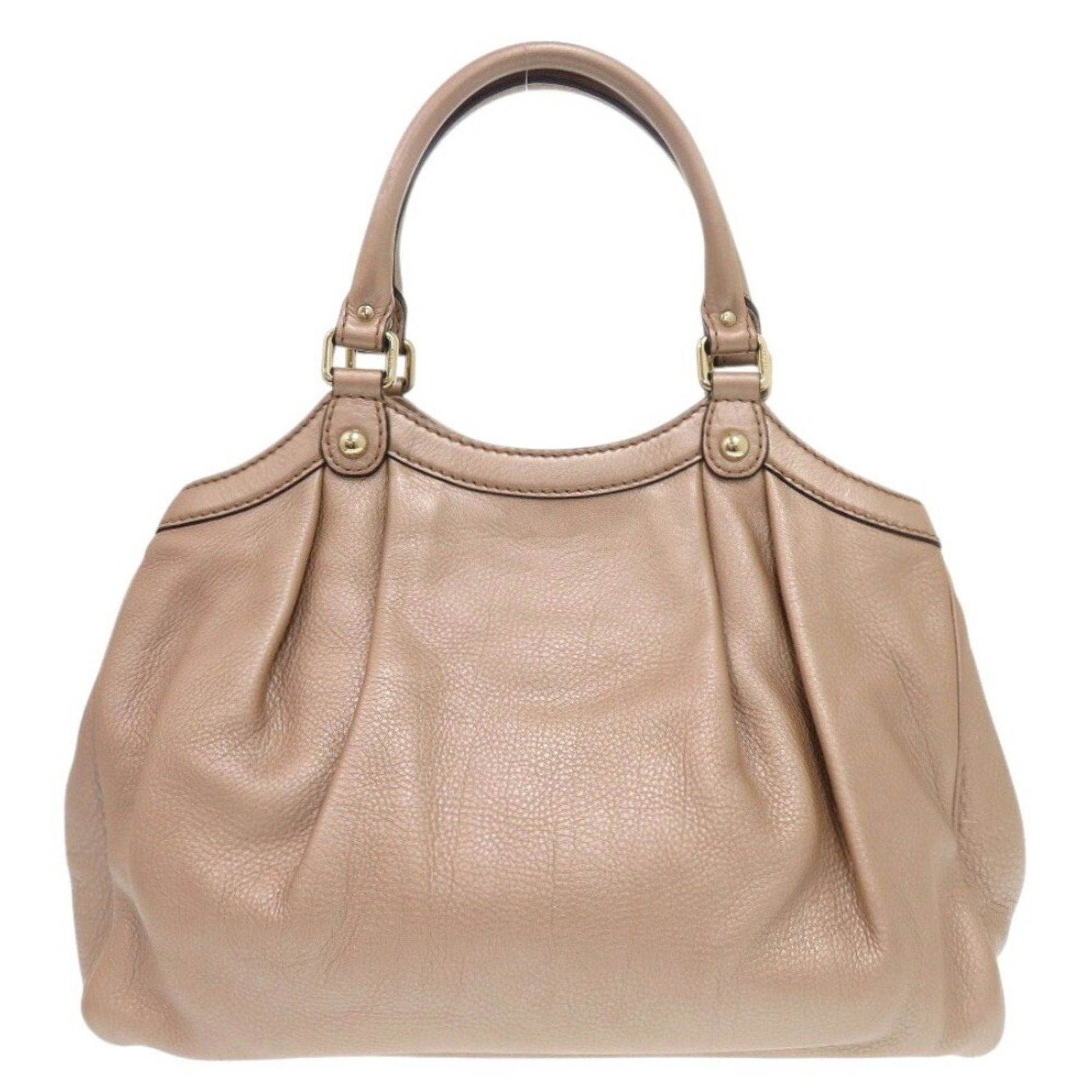 Gucci Beige Leather Handbag Tote Bag