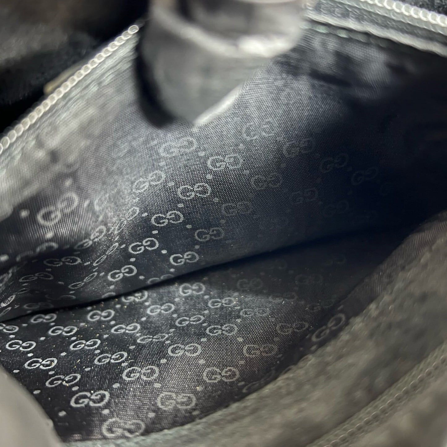 Gucci Black Leather Pochette Shoulder Bag