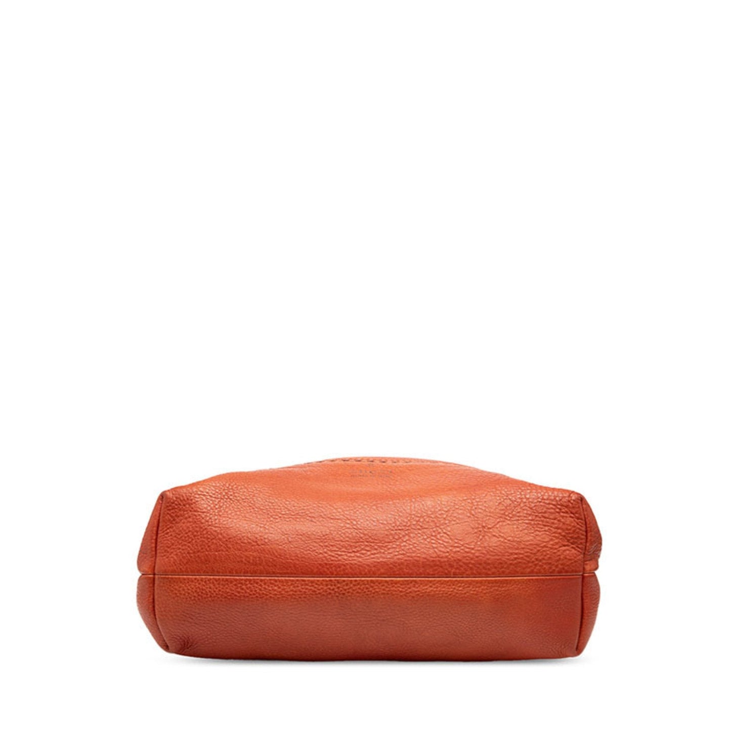 Gucci Brown Red Color Leather Shoulder Bag Tote Bag