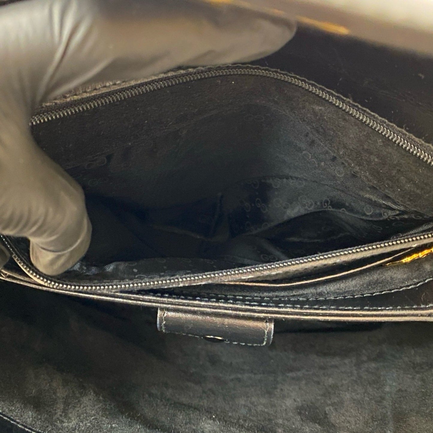 Gucci Black Leather Handbag