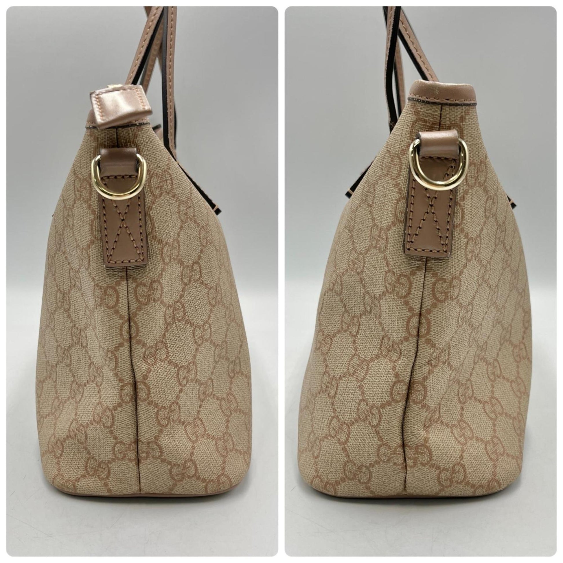 Gucci Beige Gg Supreme Shoulder Bag Tote Bag
